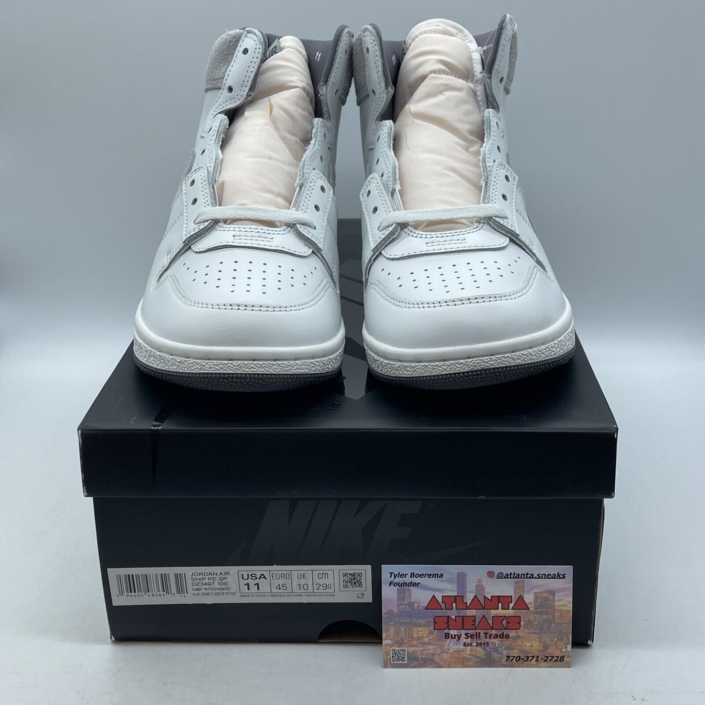 Size 11.5 - Jordan Air Ship PE SP Tech Grey White Suede (DZ3497-100)