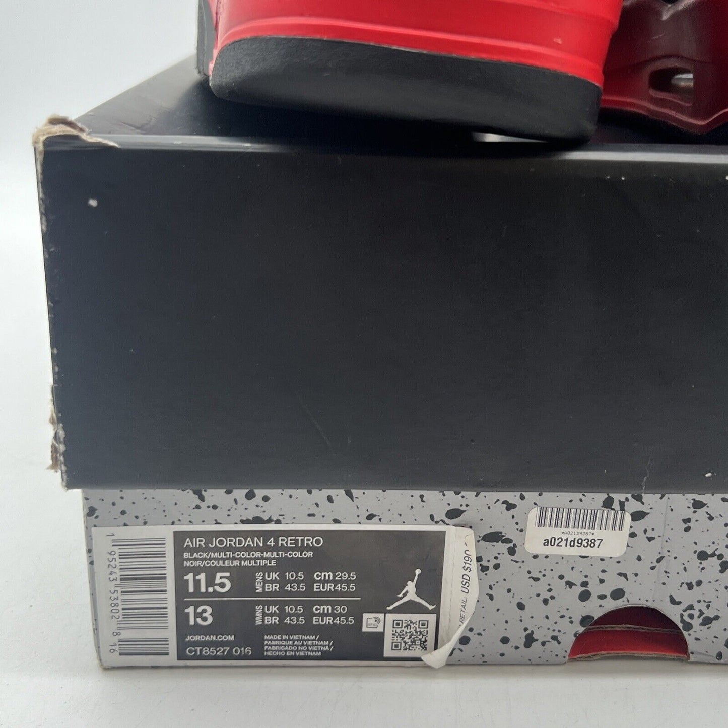 Size 11.5 - Jordan 4 Retro Mid Red Thunder Black Red Suede (CT8527-016)