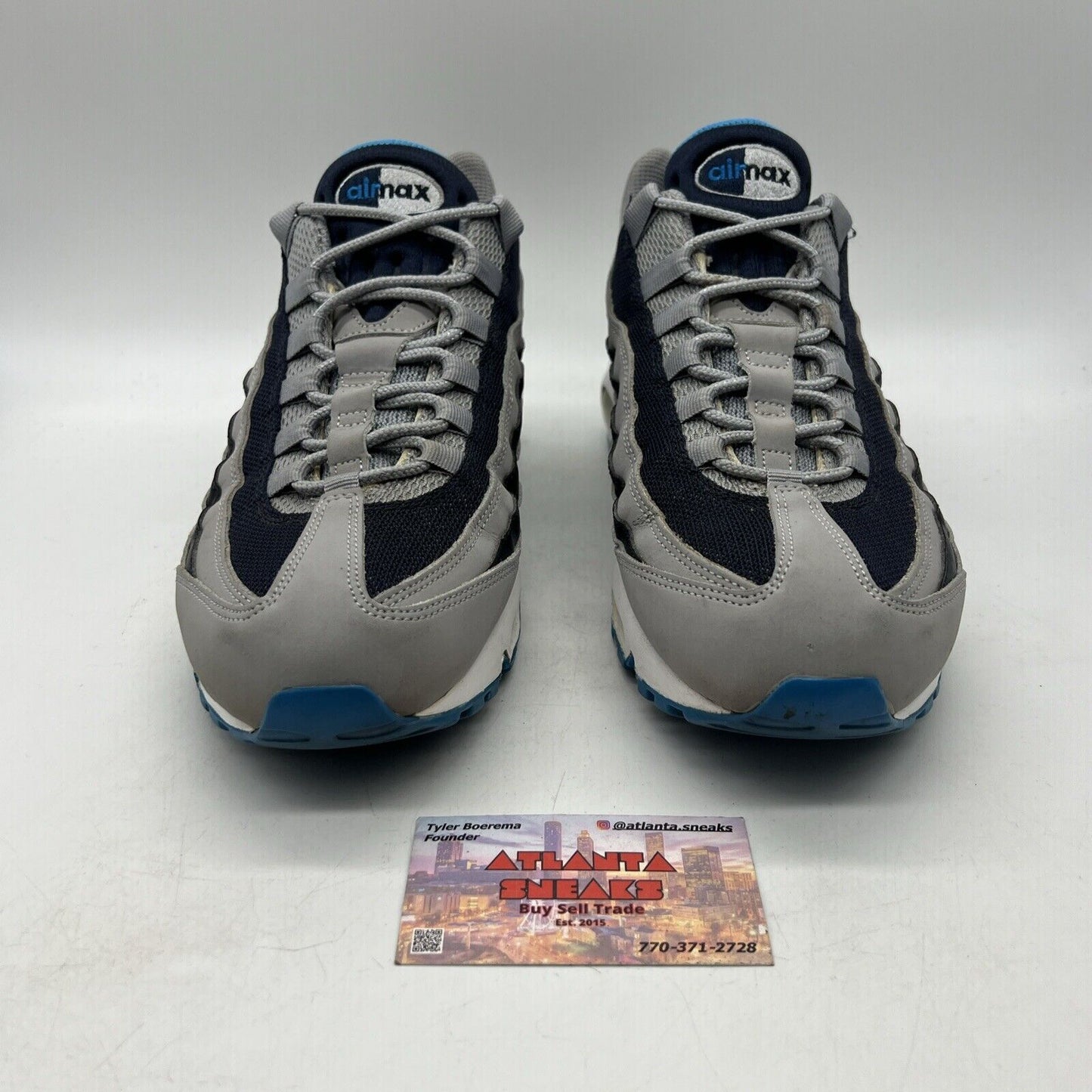 Size 10.5 - Nike Air Max 95 Wolf Grey Obsidian Black