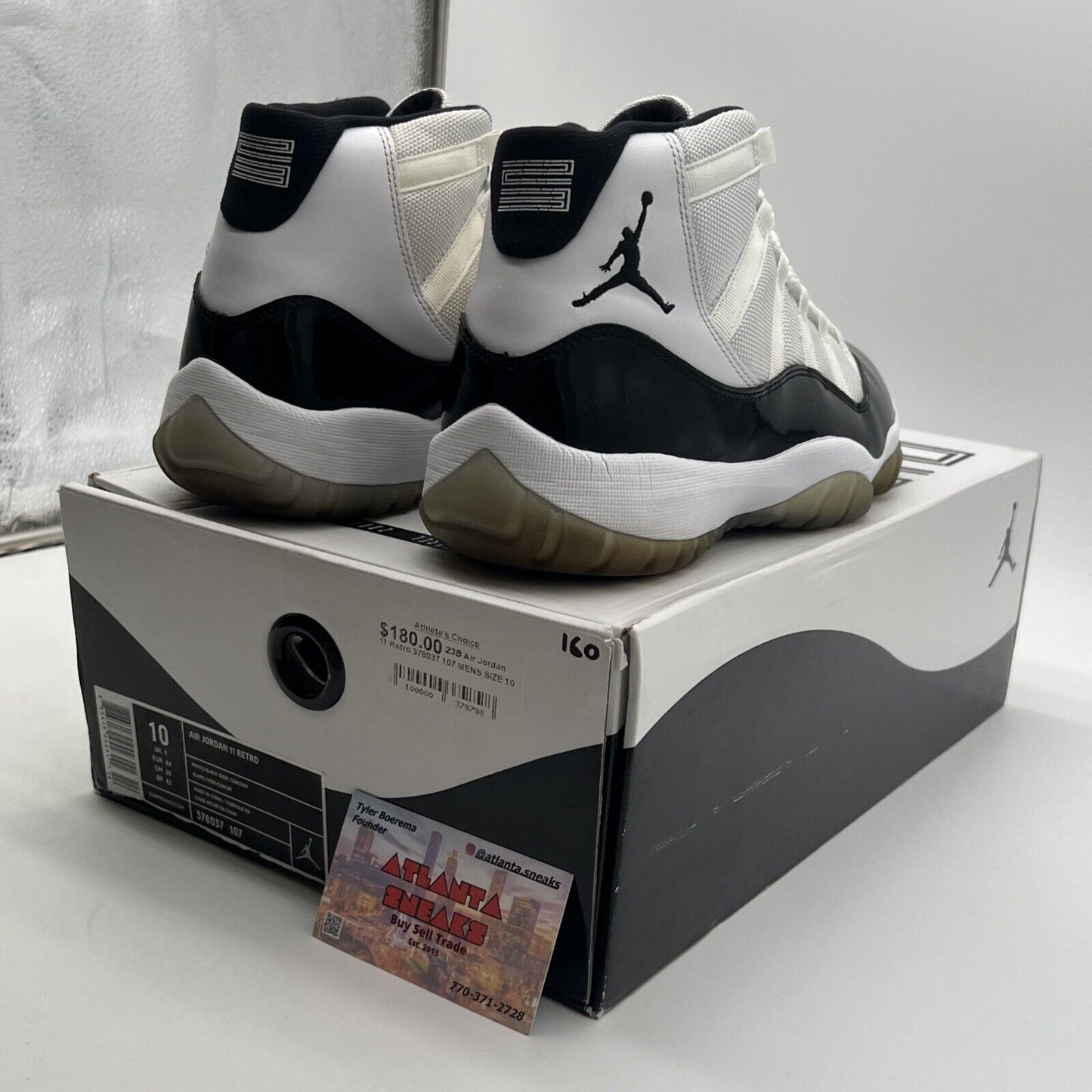 Size 10 - Air Jordan 11 Retro Concord 2011 (378037-107)