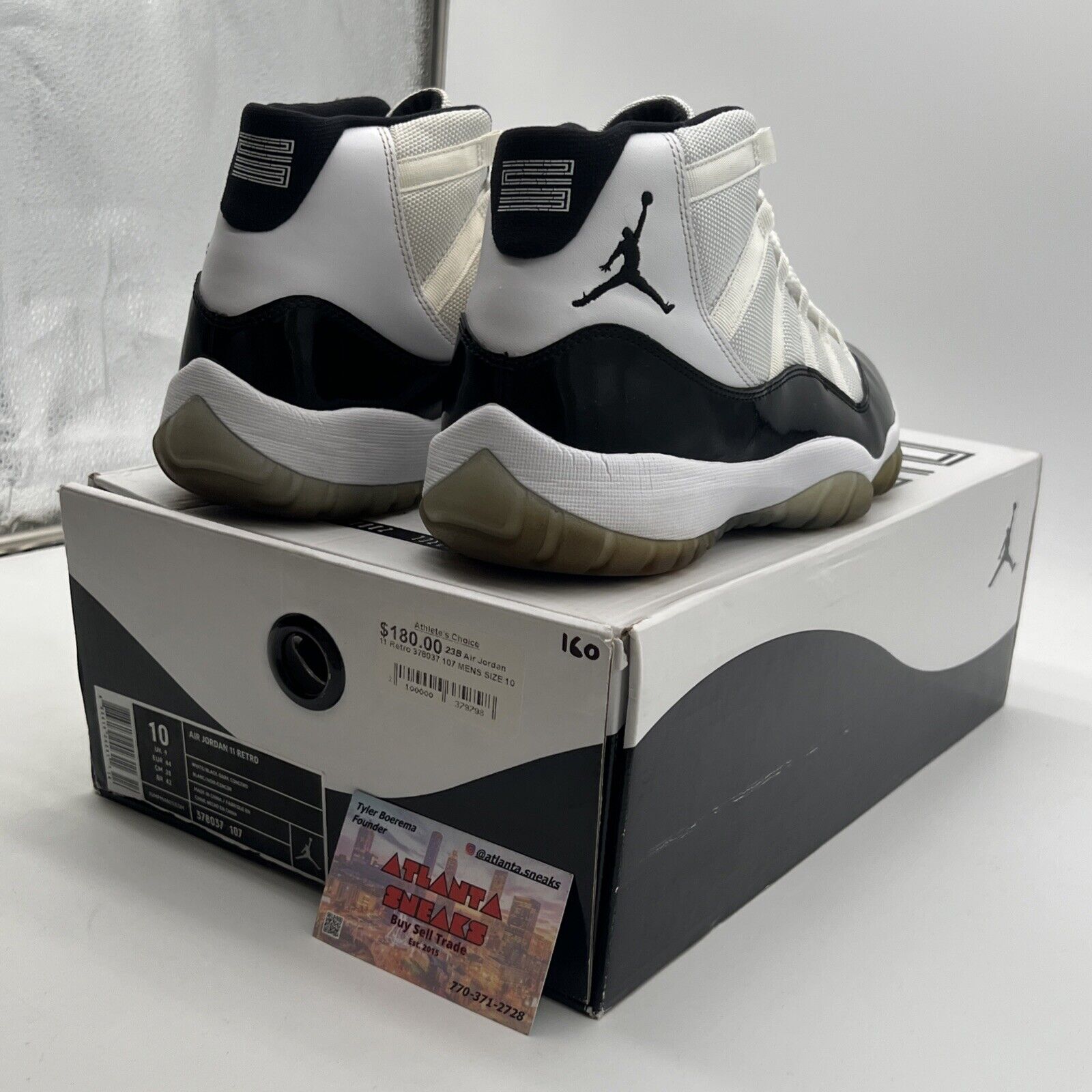 Size 10 - Air Jordan 11 Retro Concord 2011 (378037-107)