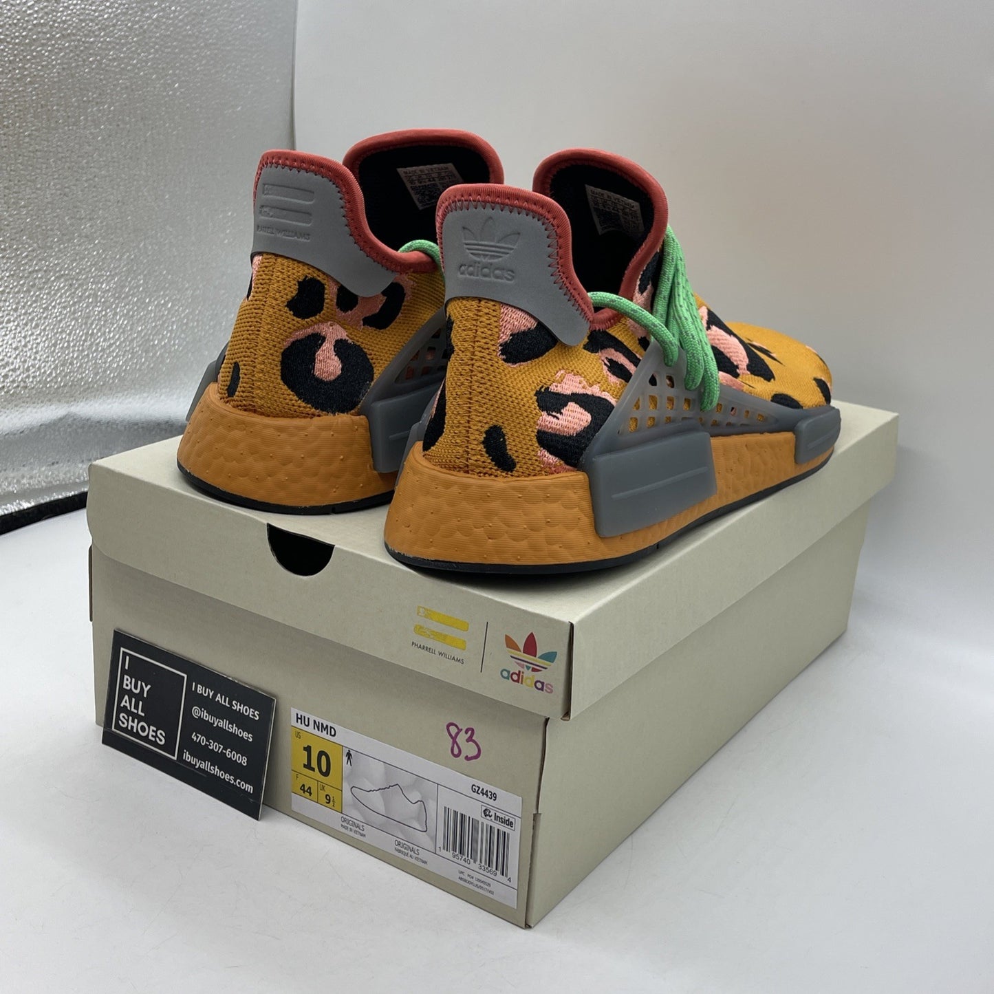 Size 10 - adidas Pharrell x NMD Human Race Animal Print Suede (GZ4439)