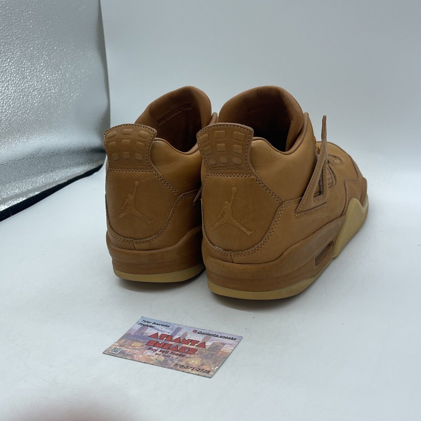 Size 11.5 - Air Jordan 4 Retro Premium Wheat Brown Leather Suede (819139-205)