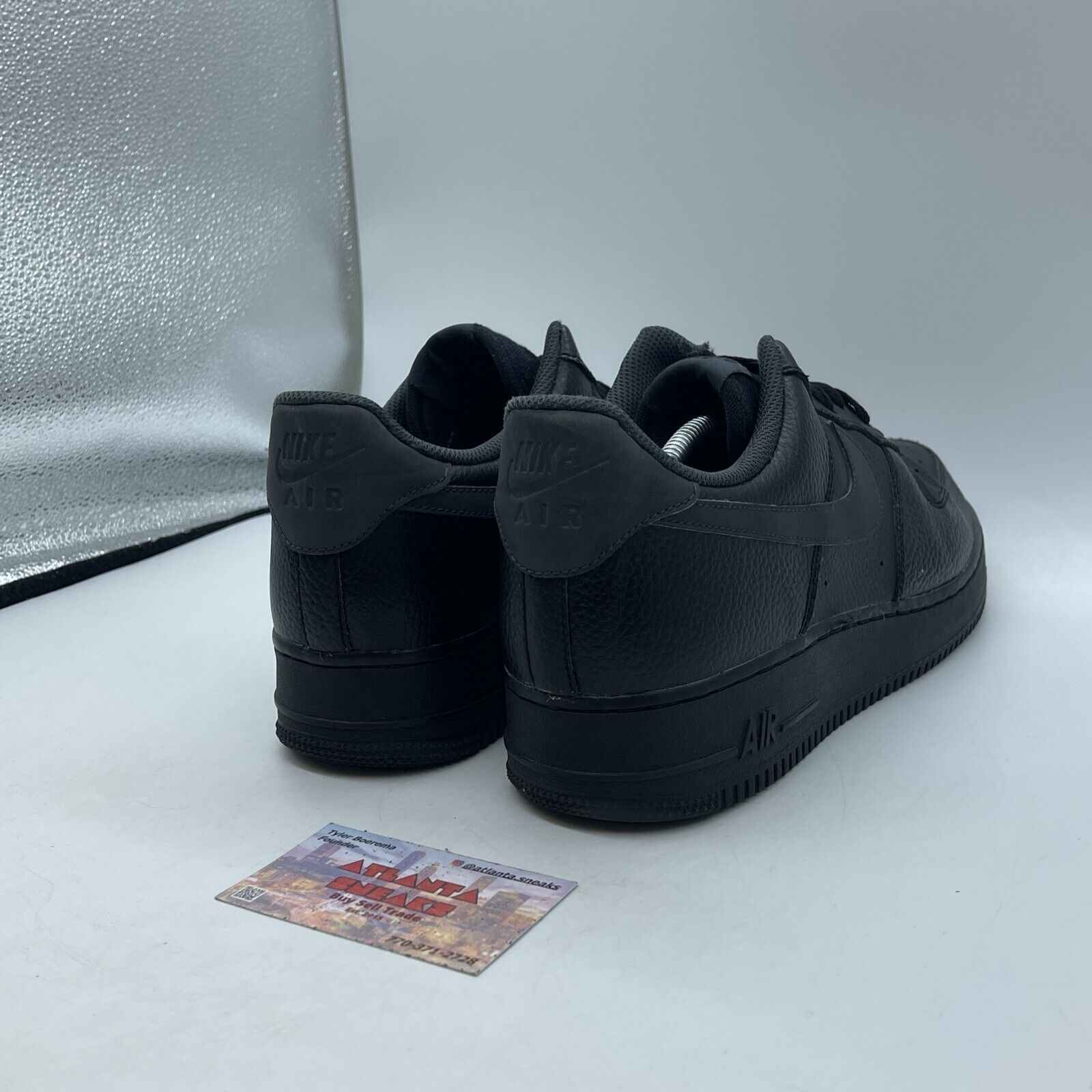 Size 12 - Nike Air Force 1 Low Anthracite Black Suede Leather (CI0059-001)