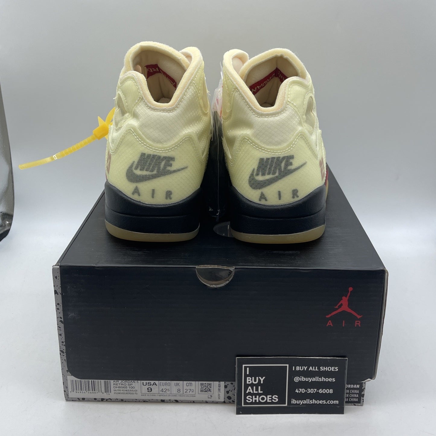 Size 9 - Air Jordan 5 SP x Off-White Mid Sail (DH8565-100)