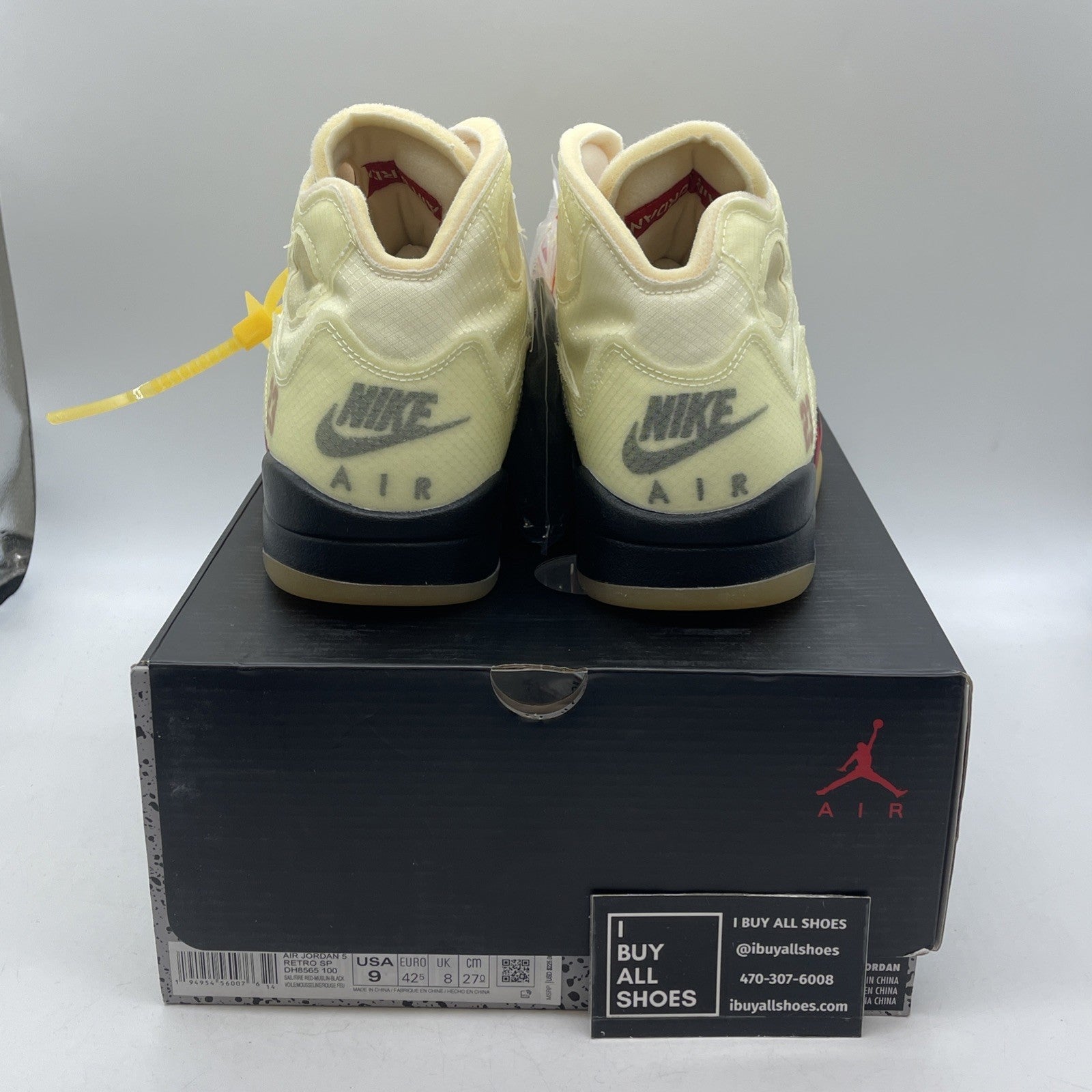 Size 9 - Air Jordan 5 SP x Off-White Mid Sail (DH8565-100)