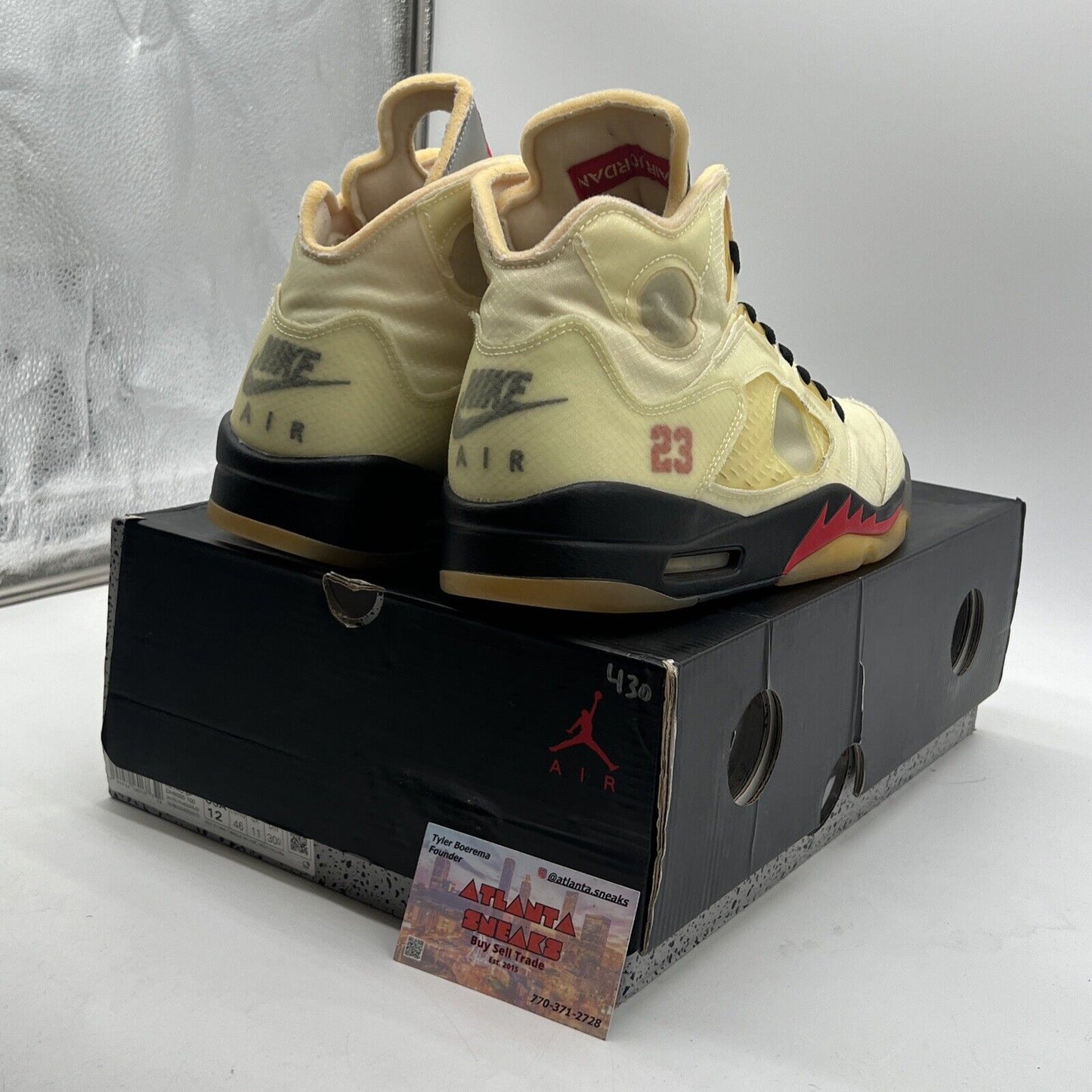 Size 12 - Air Jordan 5 SP x Off-White Mid Sail (DH8565-100)
