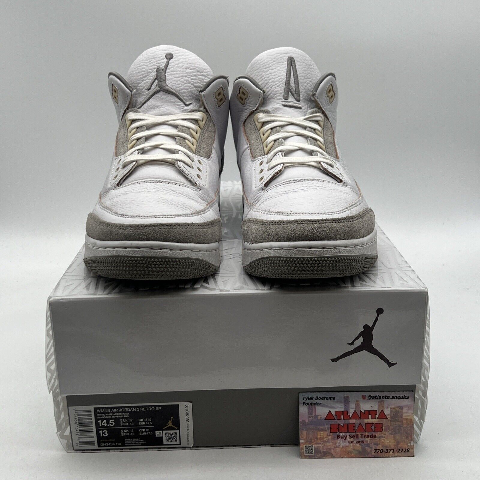 Size 14.5 - Jordan 3 Retro SP x A Ma Maniere Low Raised By Women W (DH3434-110)