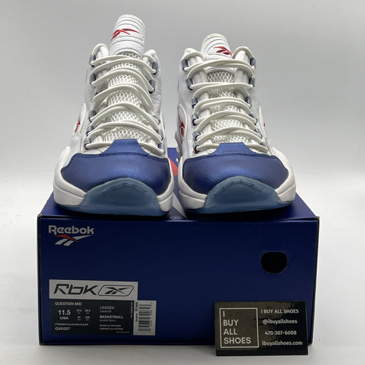 Size 11.5 - Reebok Question 2022 Mid Blue Toe (GX0227)