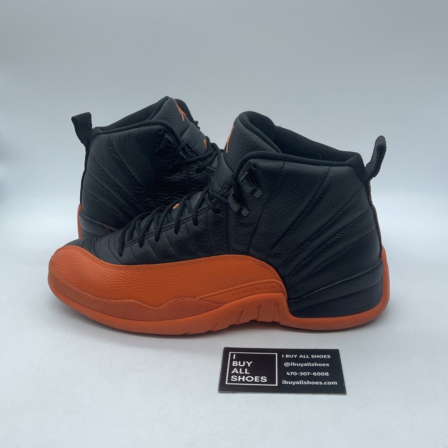 Size 11W - Air Jordan 12 Retro Brilliant Orange Black Leather (FD9101-081)