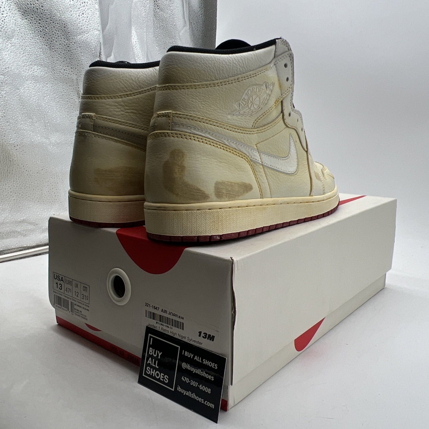 Size 13 - Air Jordan 1 Retro High OG Nigel Sylvester 2018 (BV1803-106)