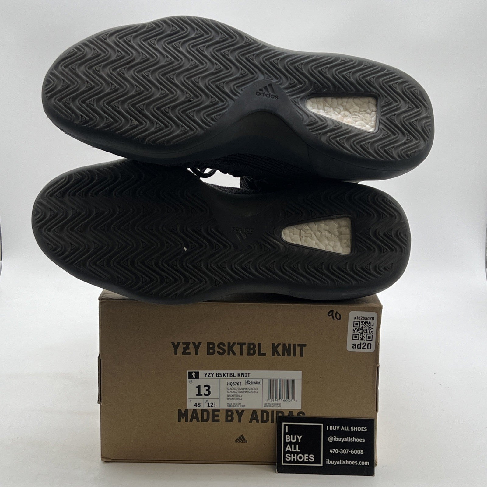 Size 13 - adidas Yeezy Basketball Knit Onyx (HQ6762)