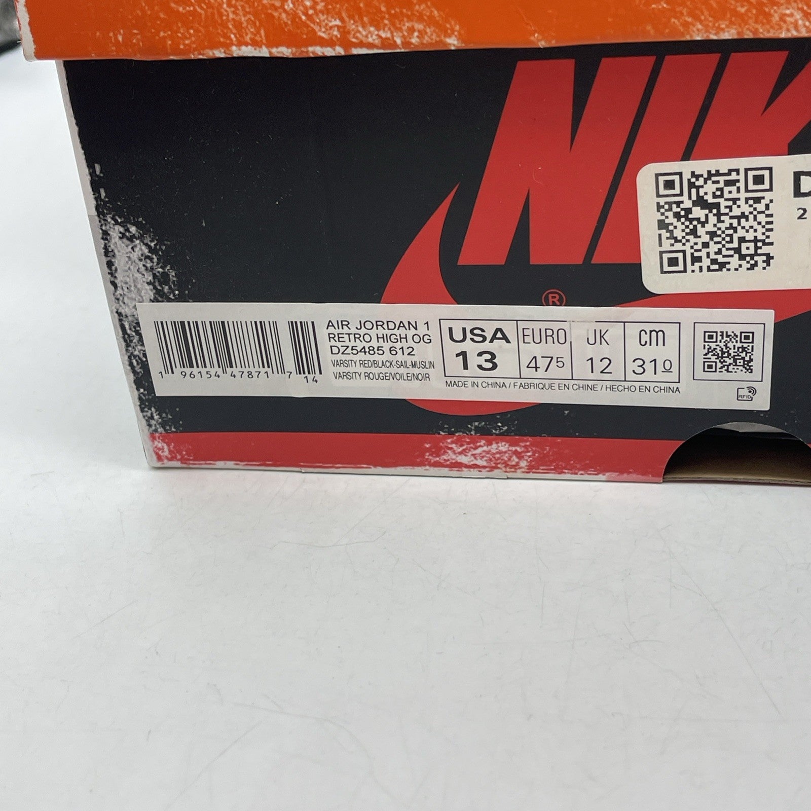 Size 13 - Air Jordan 1 Retro High OG Chicago Reimagined Lost & Found DZ5485-612