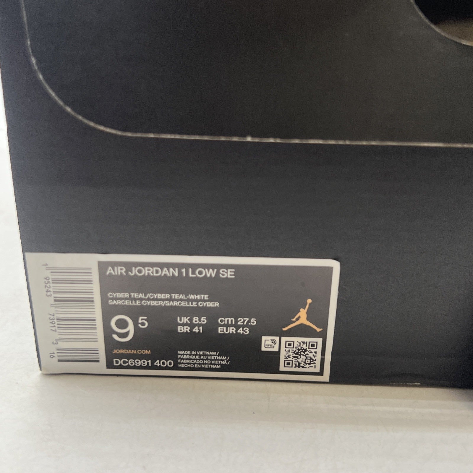 Size 9.5 - Nike Air Jordan 1 Low SE ‘Barcelona Cyber Teal’ (DC6991-400)