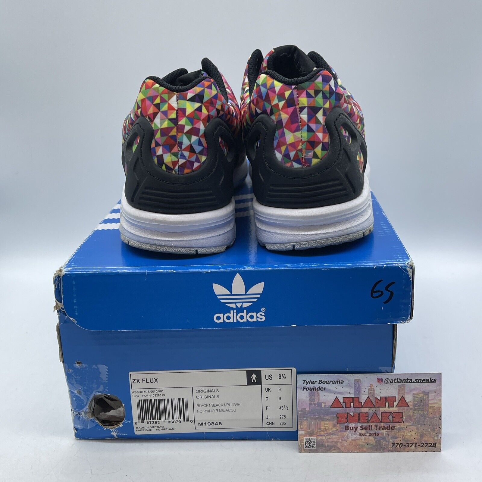 Size 9.5 - adidas ZX Flux Prism Black Pink White Purple Suede Leather (M19845)