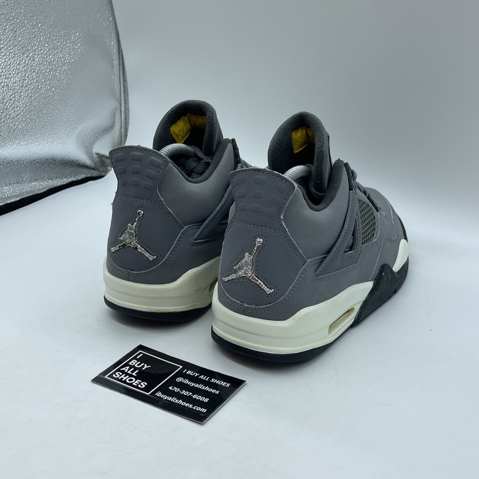 Size 7.5 - Air Jordan 4 Retro 2004 Cool Grey Black Suede (308497-001)