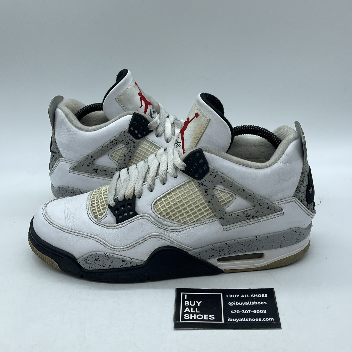 Size 8.5 - Air Jordan 4 Retro OG Mid White Cement (840606-192)