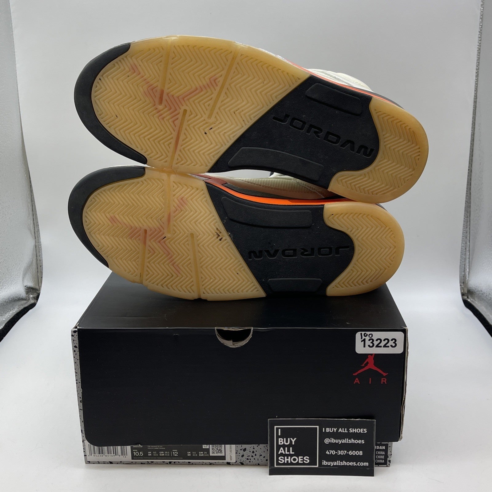 Size 10.5 - Jordan 5 Shattered Backboard White Tan Leather (DC1060-100)