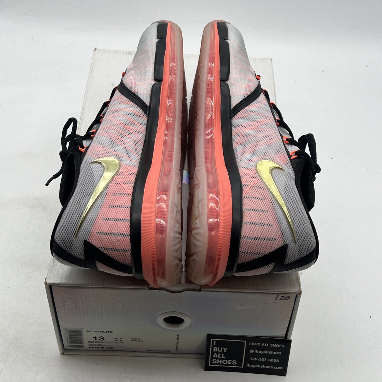 Size 13 - Nike KD 6 Elite Gold - (642838-100)