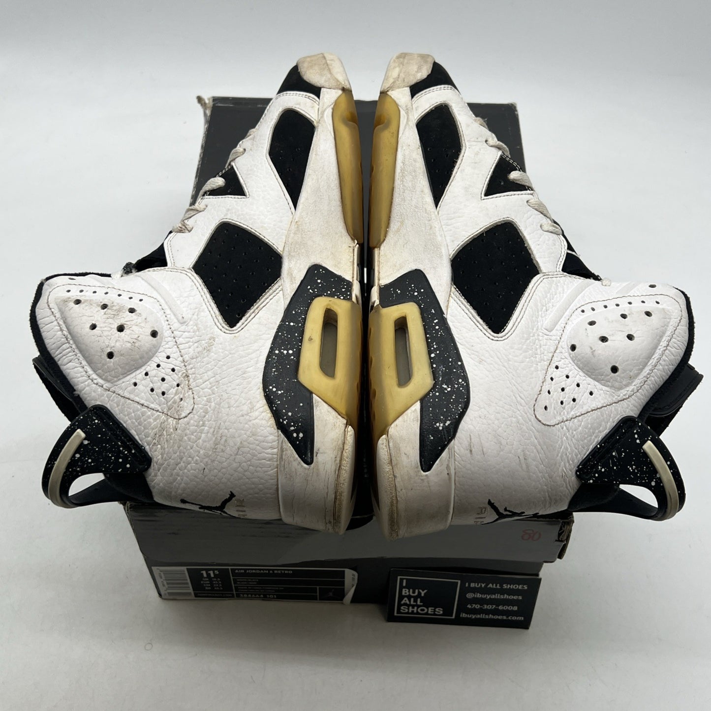 Size 11.5 - Air Jordan 6 Retro Oreo (384664-101)