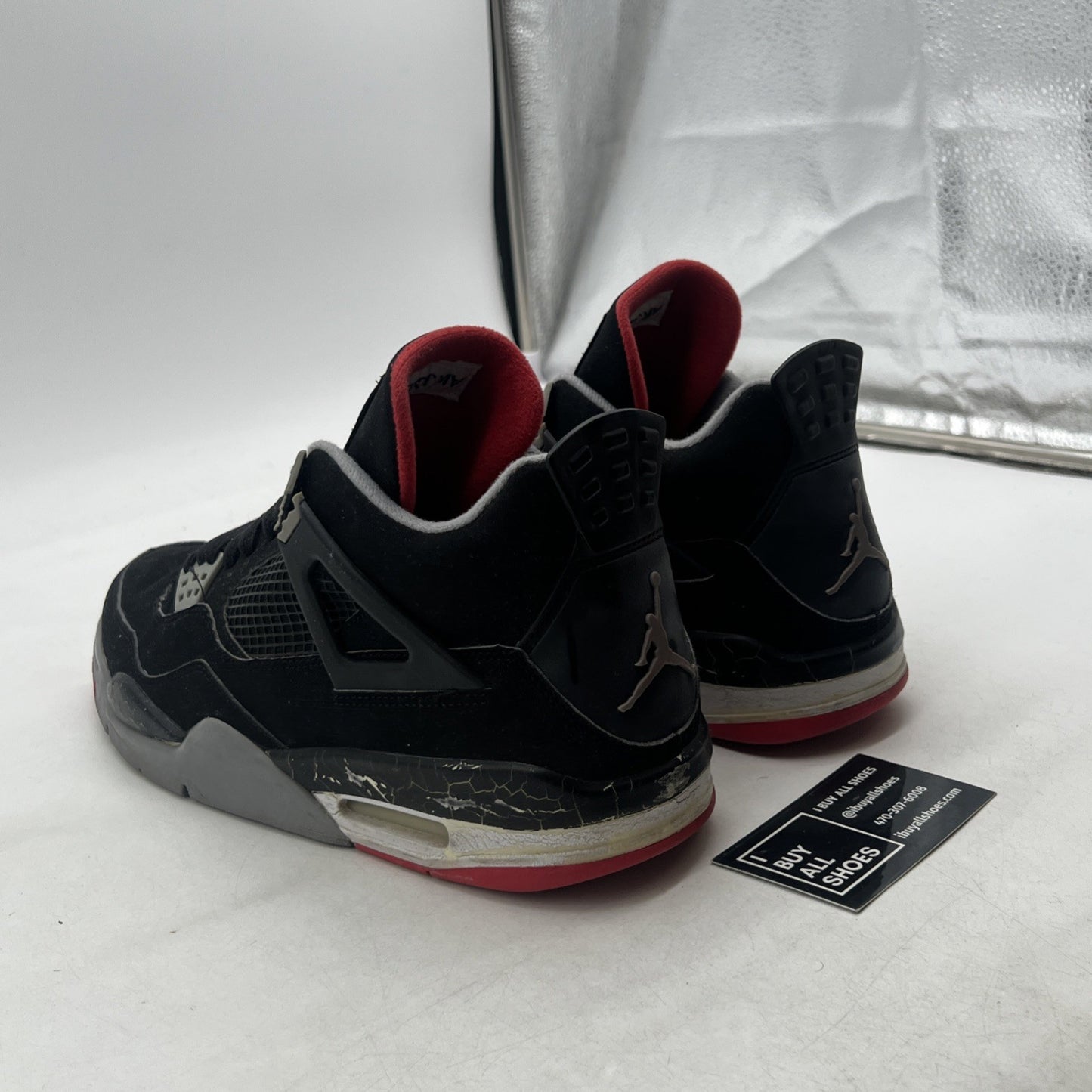 Size 11.5 - Air Jordan 4 Retro bred release 2012 (308497-003)