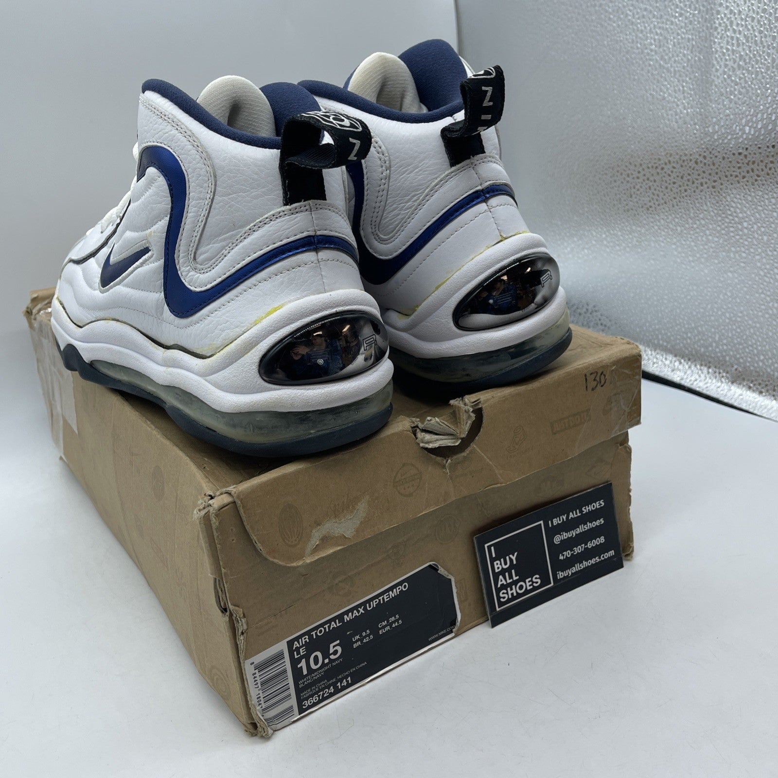 Size 10.5 - Nike Air Total Max Uptempo 2009 Midnight Navy (366724-141)