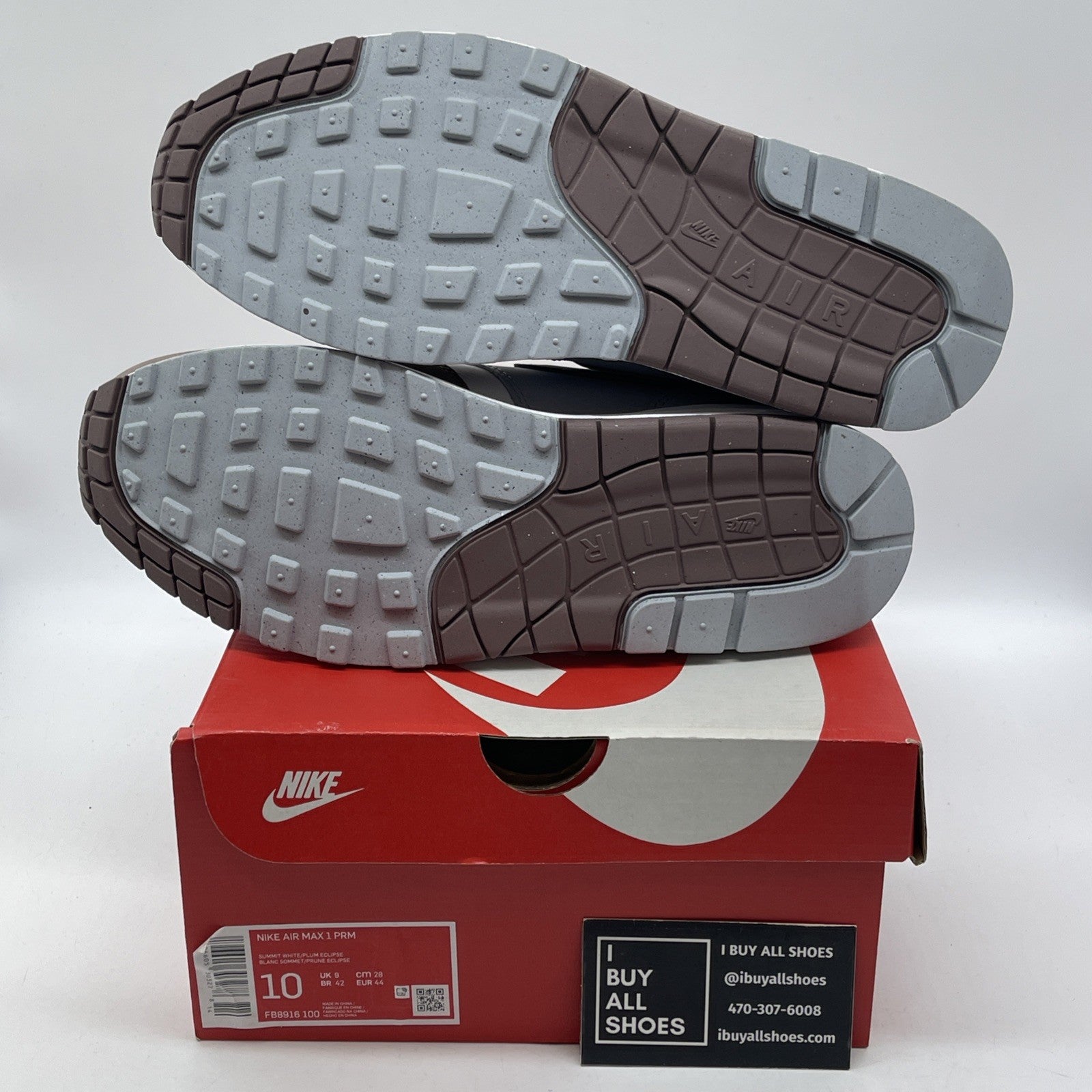 Size 10 - Nike Air Max 1 Premium 2023 Shima Shima Suede Leather (FB8916-100)