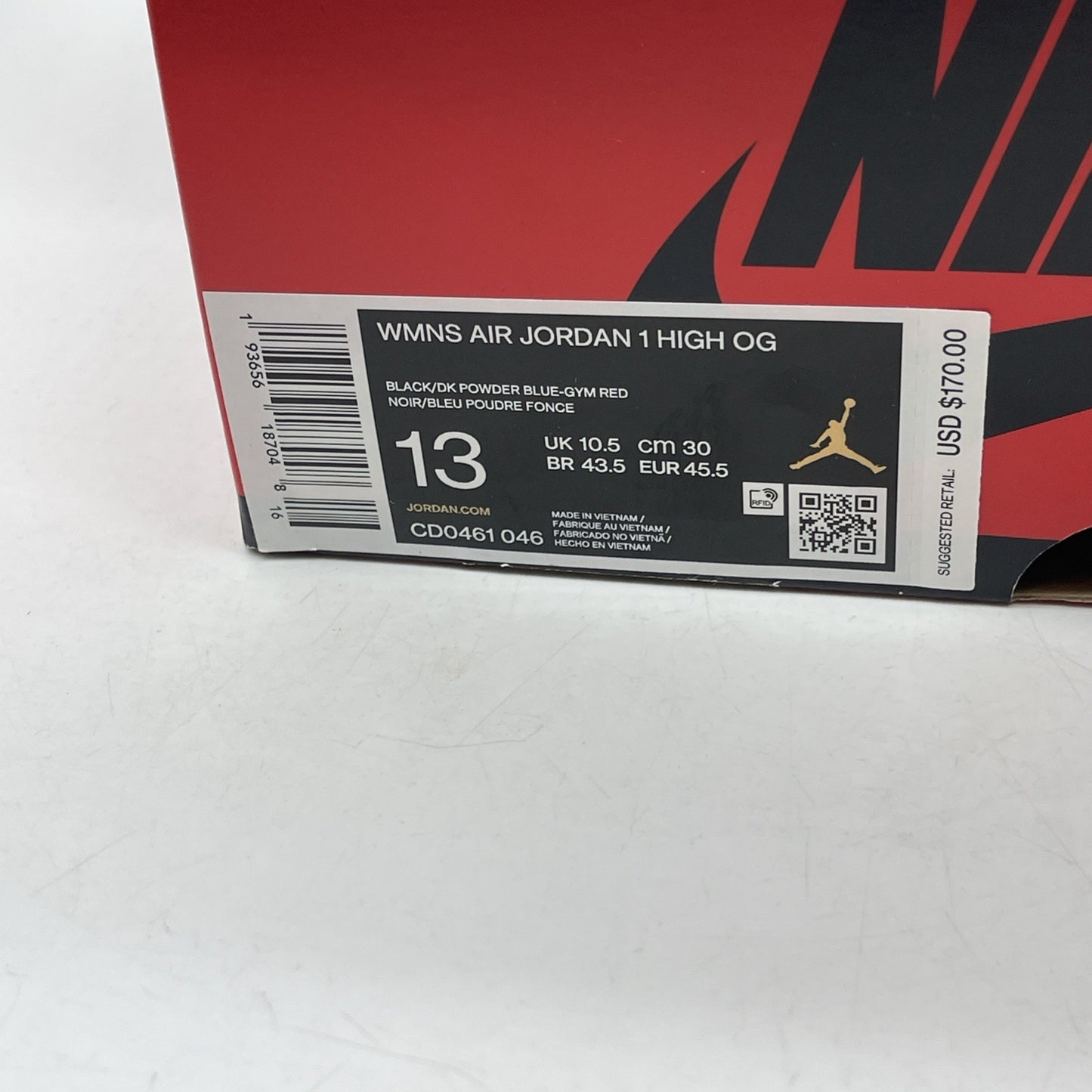 Size 13 - Air Jordan 1 High OG UNC To Chicago 2020 Leather (CD0461-046)