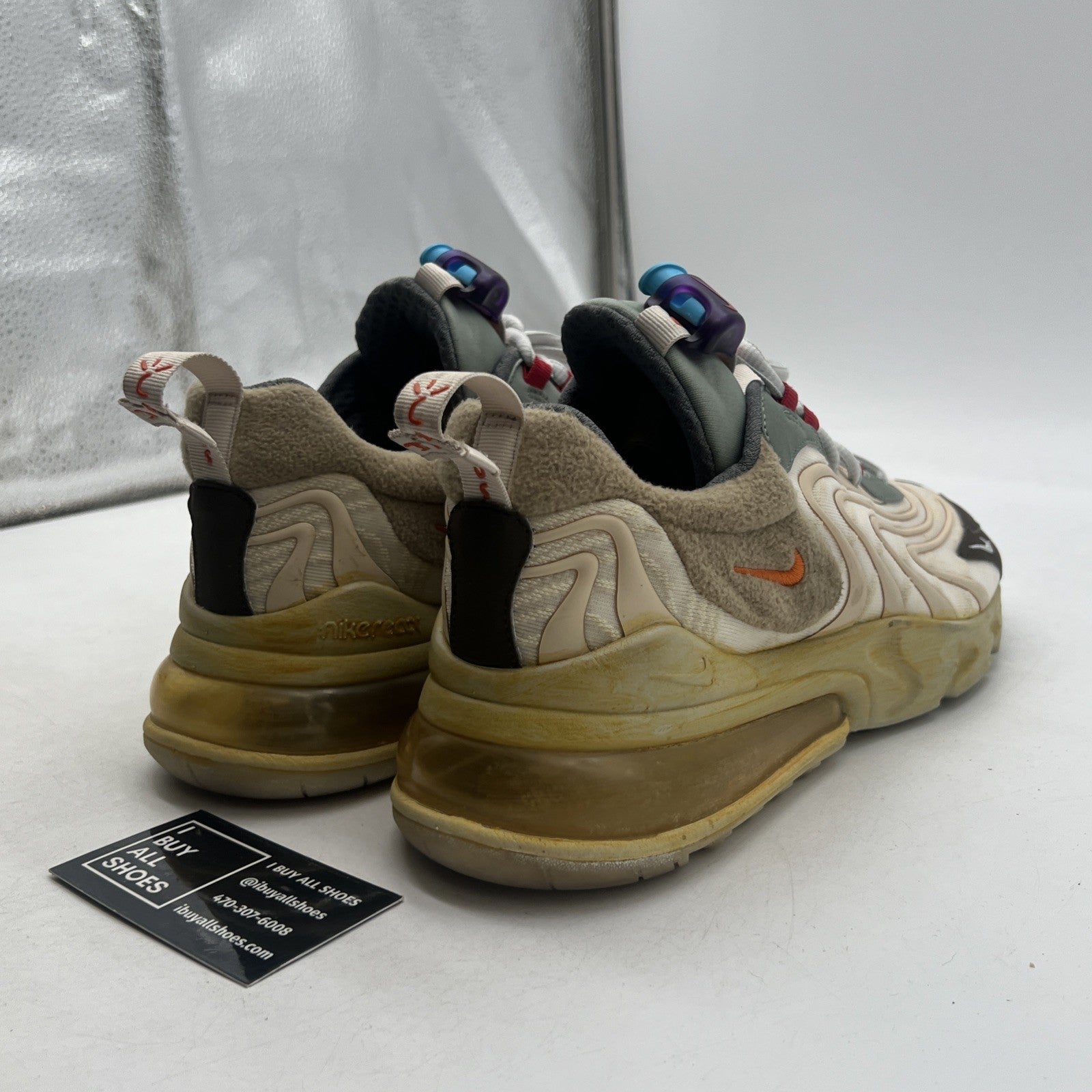 Size 9.5 - Travis Scott x Nike Air Max 270 React ENG Cactus Trails (CT2864-200)