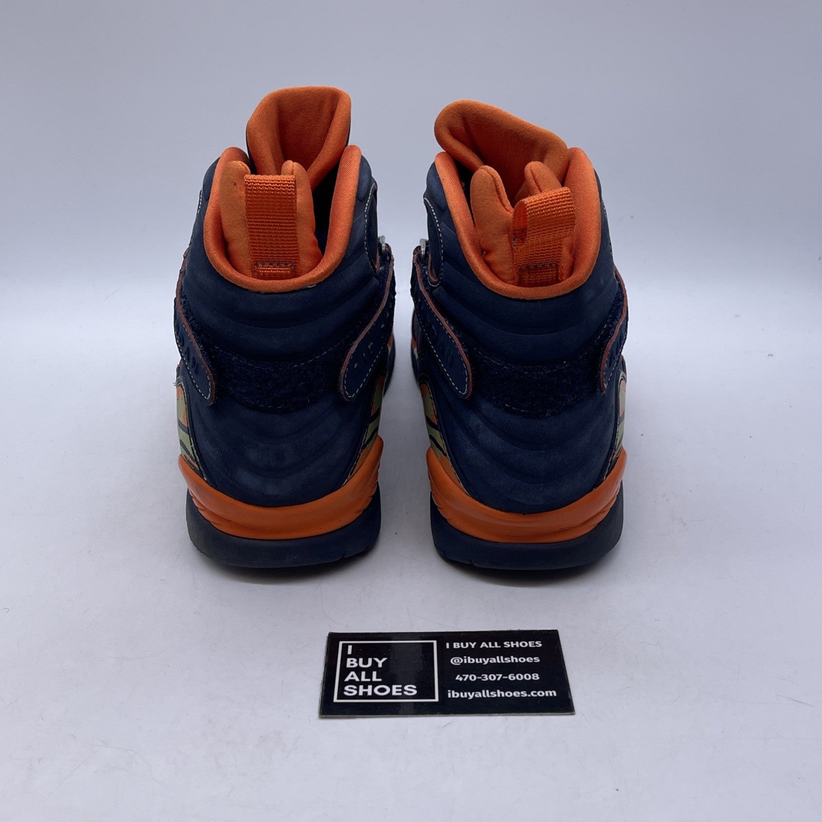 Size 9 - Air Jordan 8 Retro LS Pea Pods Blue Orange Suede (316324-481)