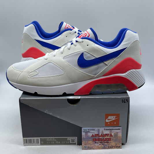 Size 12 - Air Max 180 ‘Ultramine’ 2024 White Blue Pink Suede (FJ9259-100)