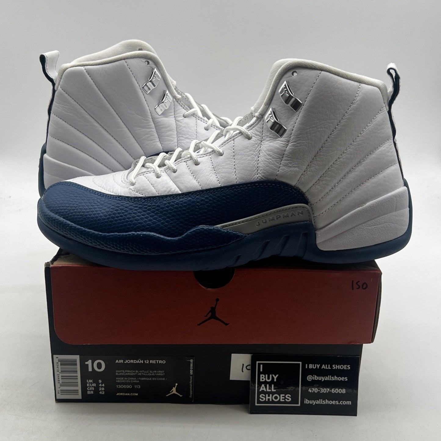 Size 10 - Air Jordan 12 Retro French Blue 2016 (130690-113)
