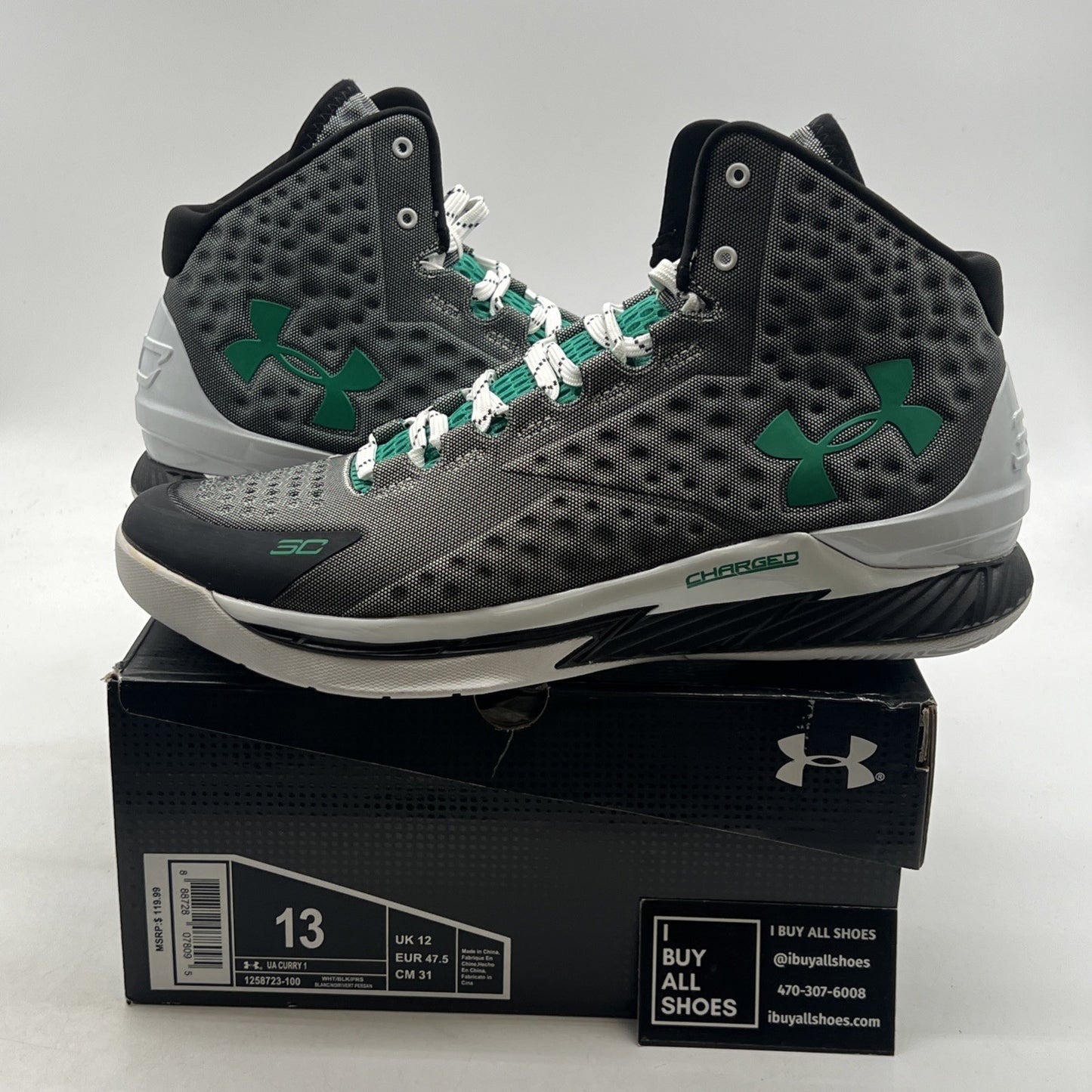 Size 13 - Under Armour Curry 1 Golf (1258723-100)