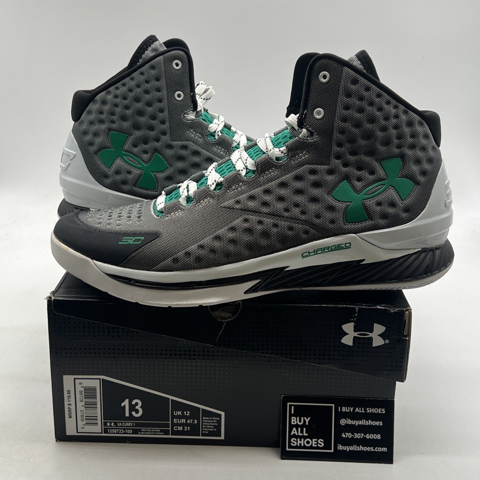 Size 13 - Under Armour Curry 1 Golf (1258723-100)