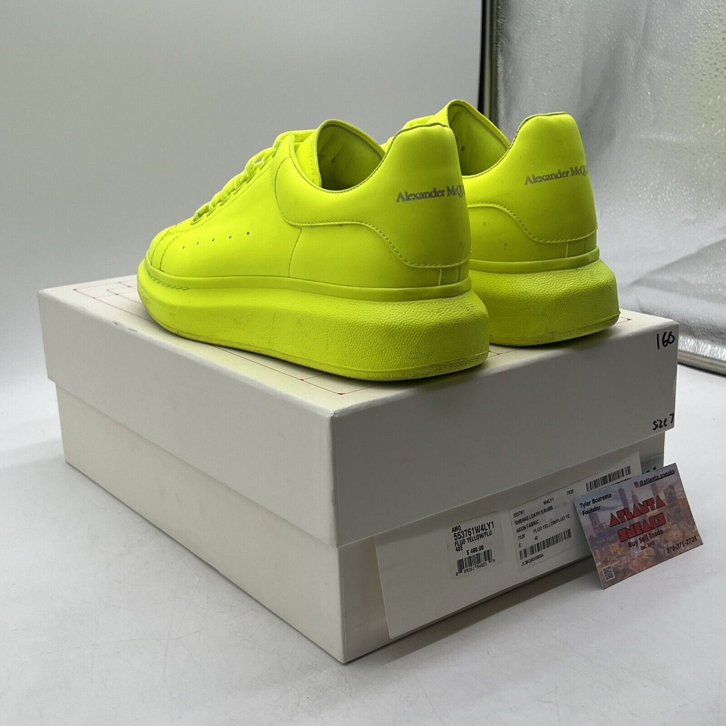 Size 7 - Alexander McQueen Fluorescent Yellow