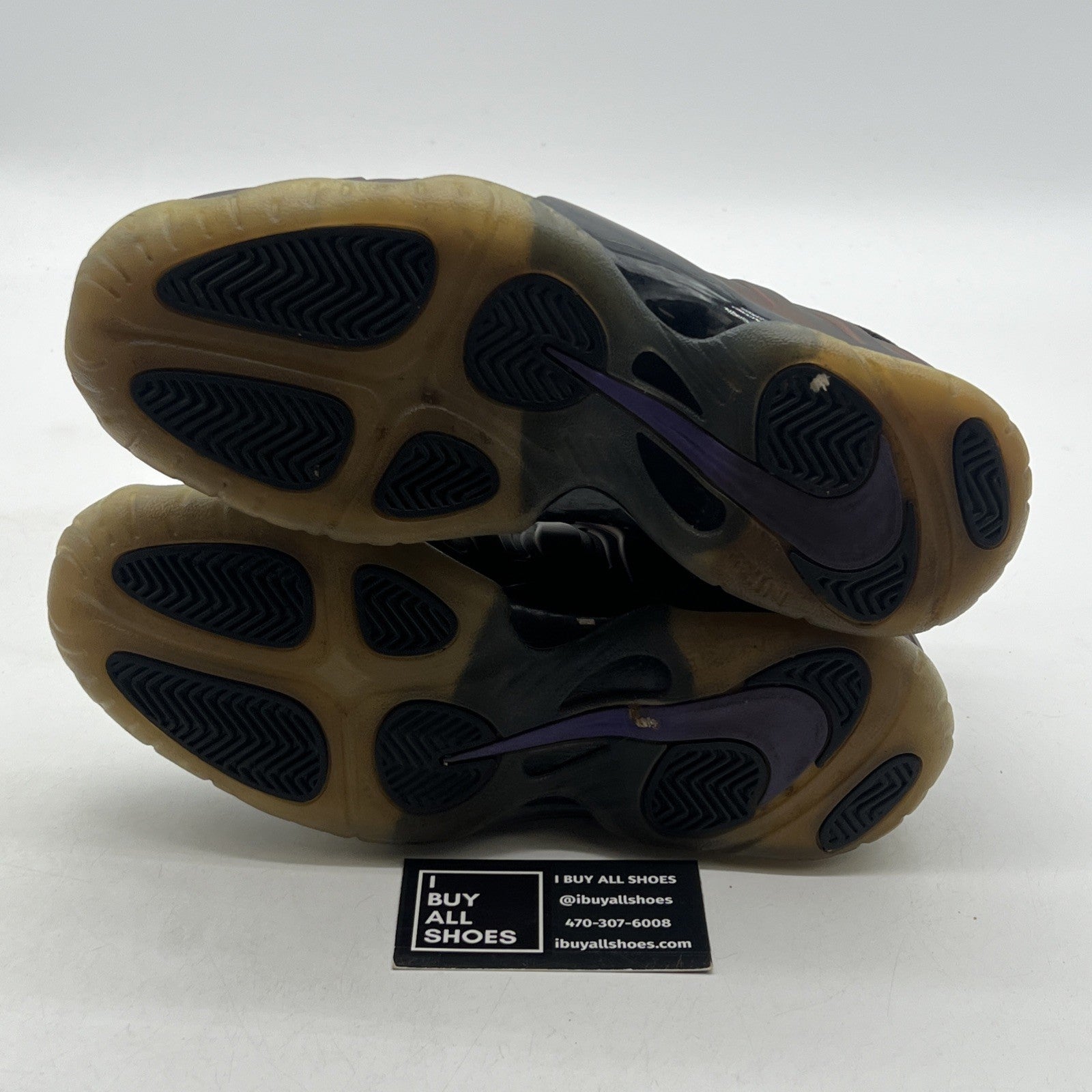 Size 6.5Y - Nike Little Posite One Mid Eggplant (644791-005)
