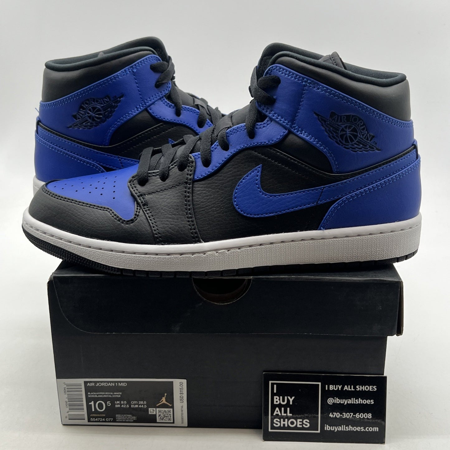 Size 10.5 - Air Jordan 1 Mid Orlando Magic (554724-007)