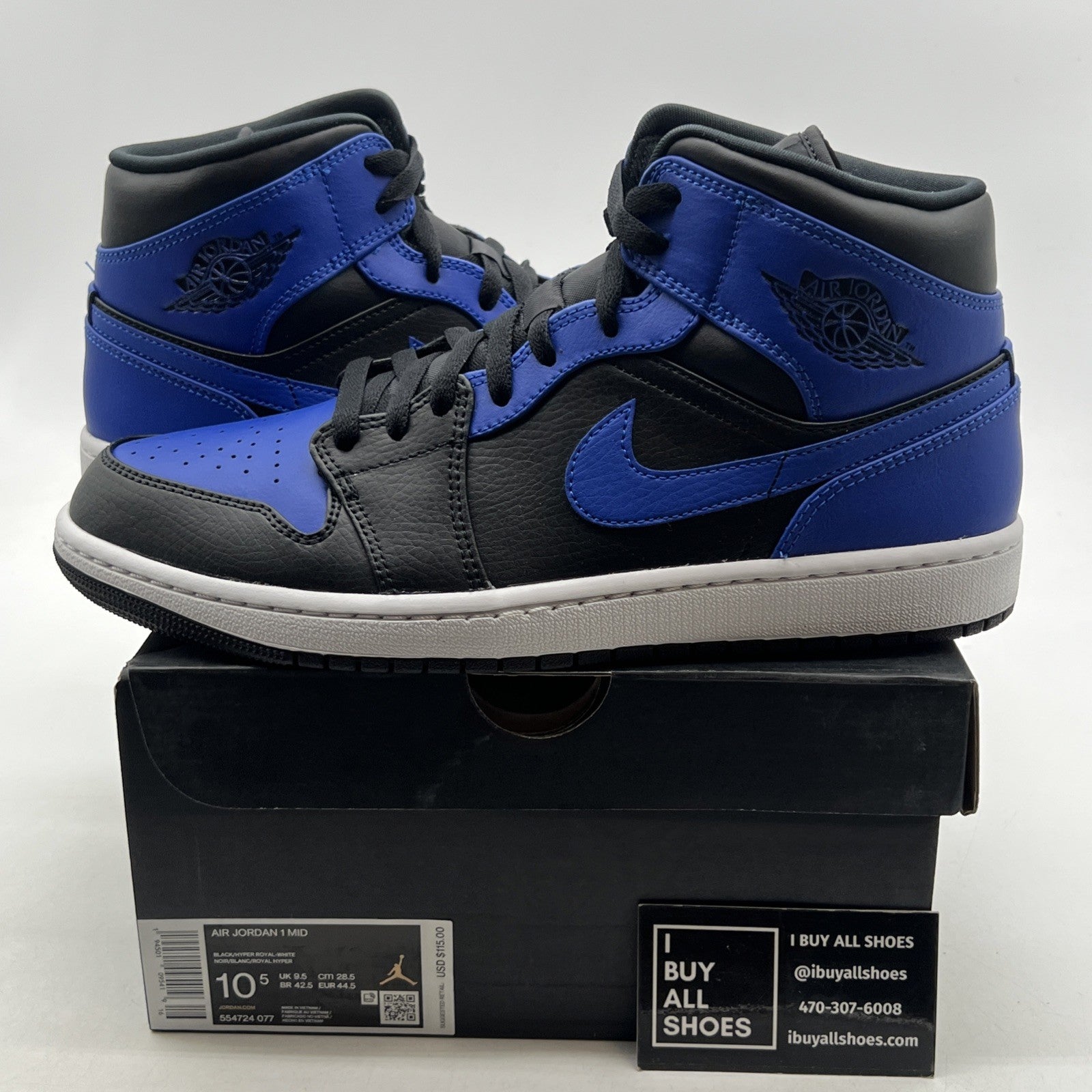 Size 10.5 - Air Jordan 1 Mid Orlando Magic (554724-007)