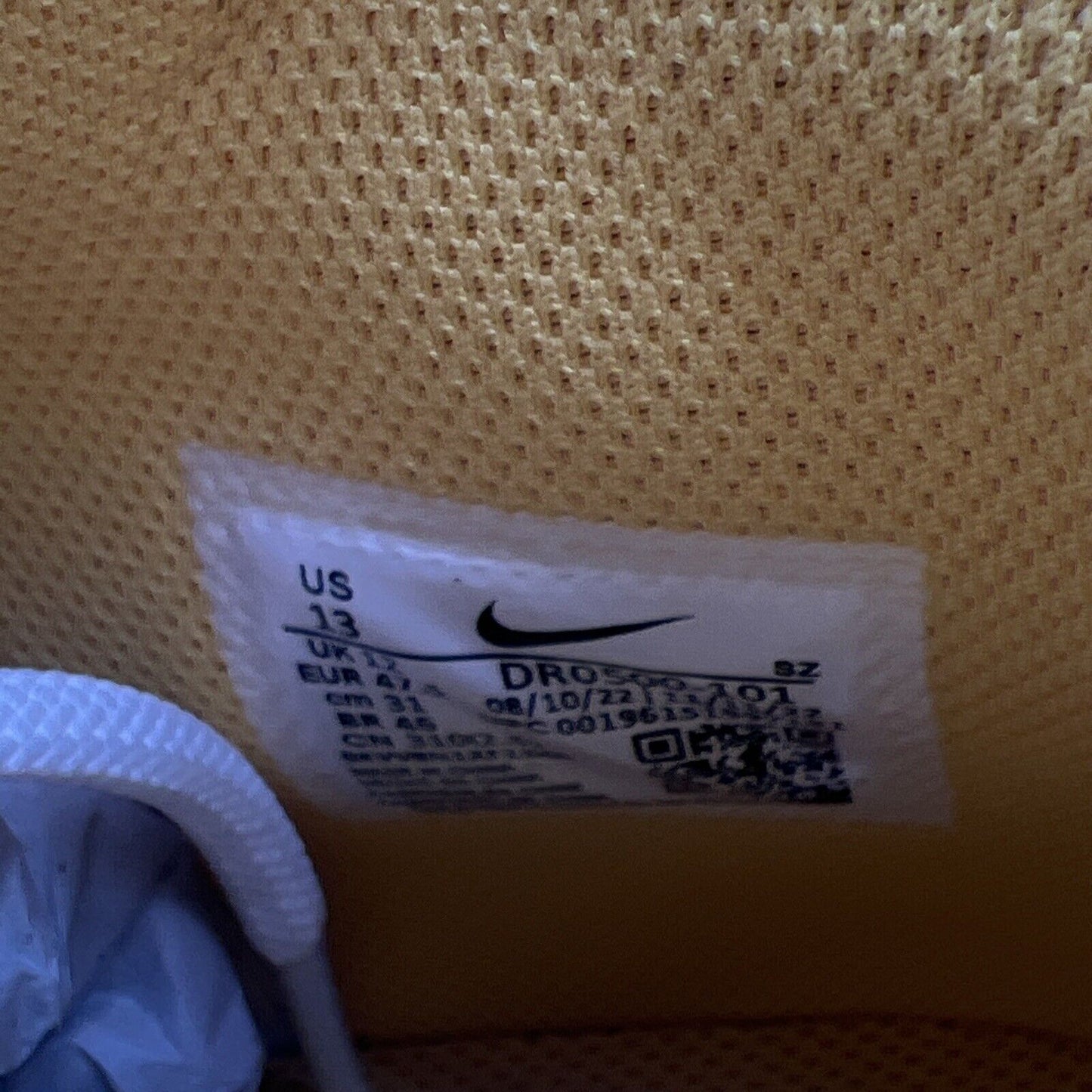Size 13 - Nike Off-White x Air Force 1 SP Leather Mid Varsity Maize (DR0500-101)
