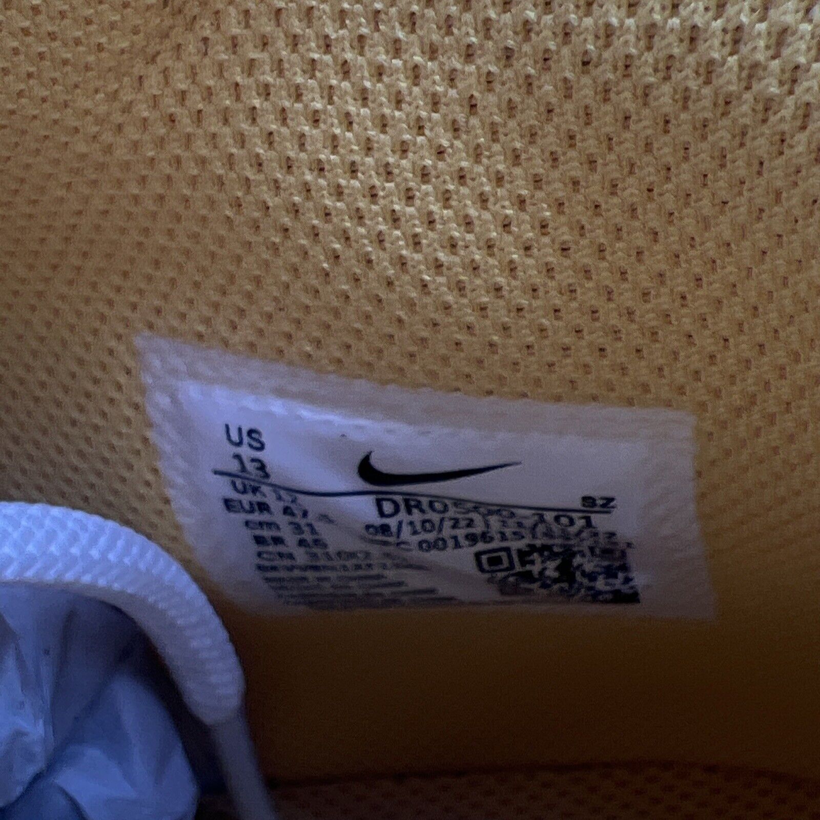 Size 13 - Nike Off-White x Air Force 1 SP Leather Mid Varsity Maize (DR0500-101)