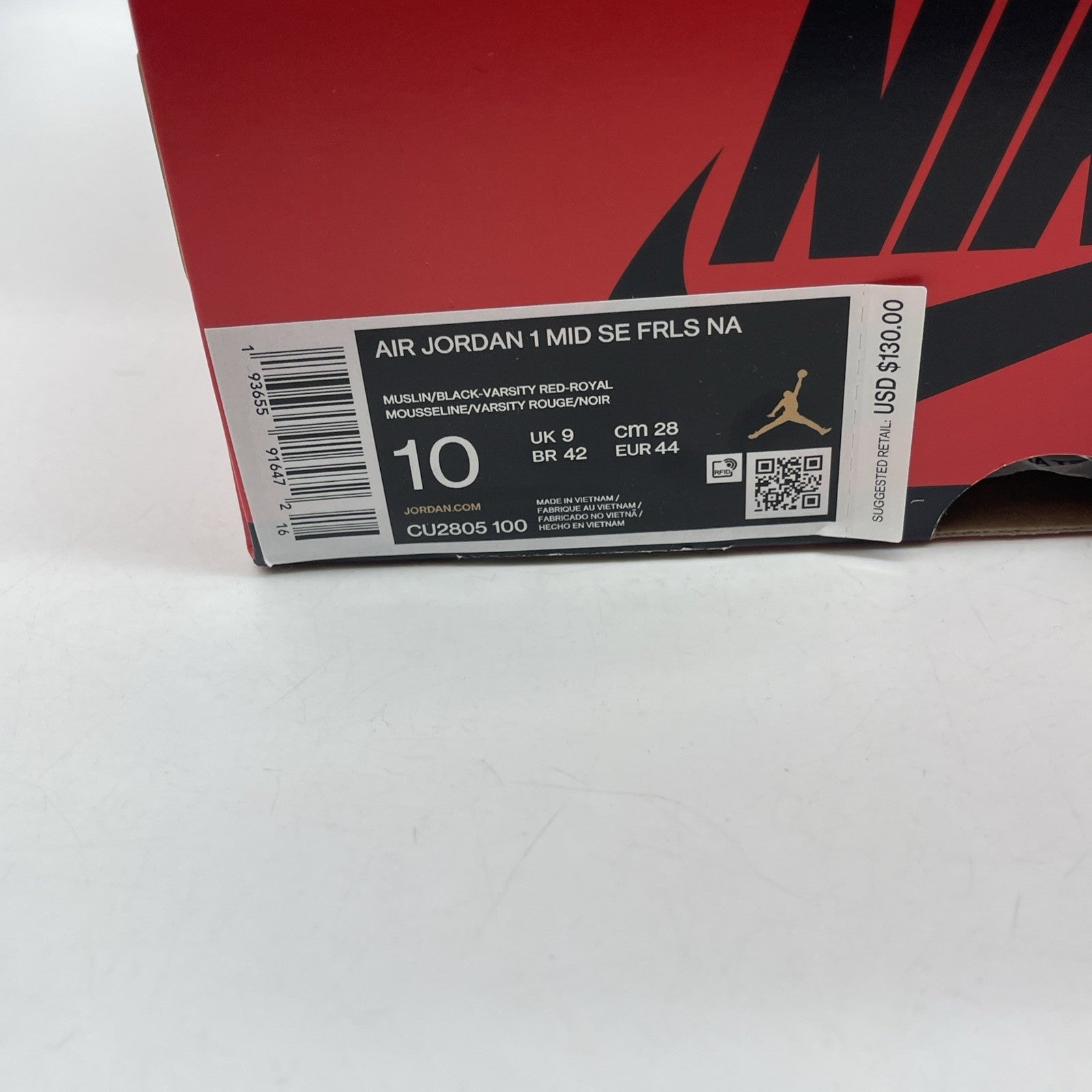 Size 10 - Blue The Great x Air Jordan 1 Mid Fearless Suede (CU2805-100)