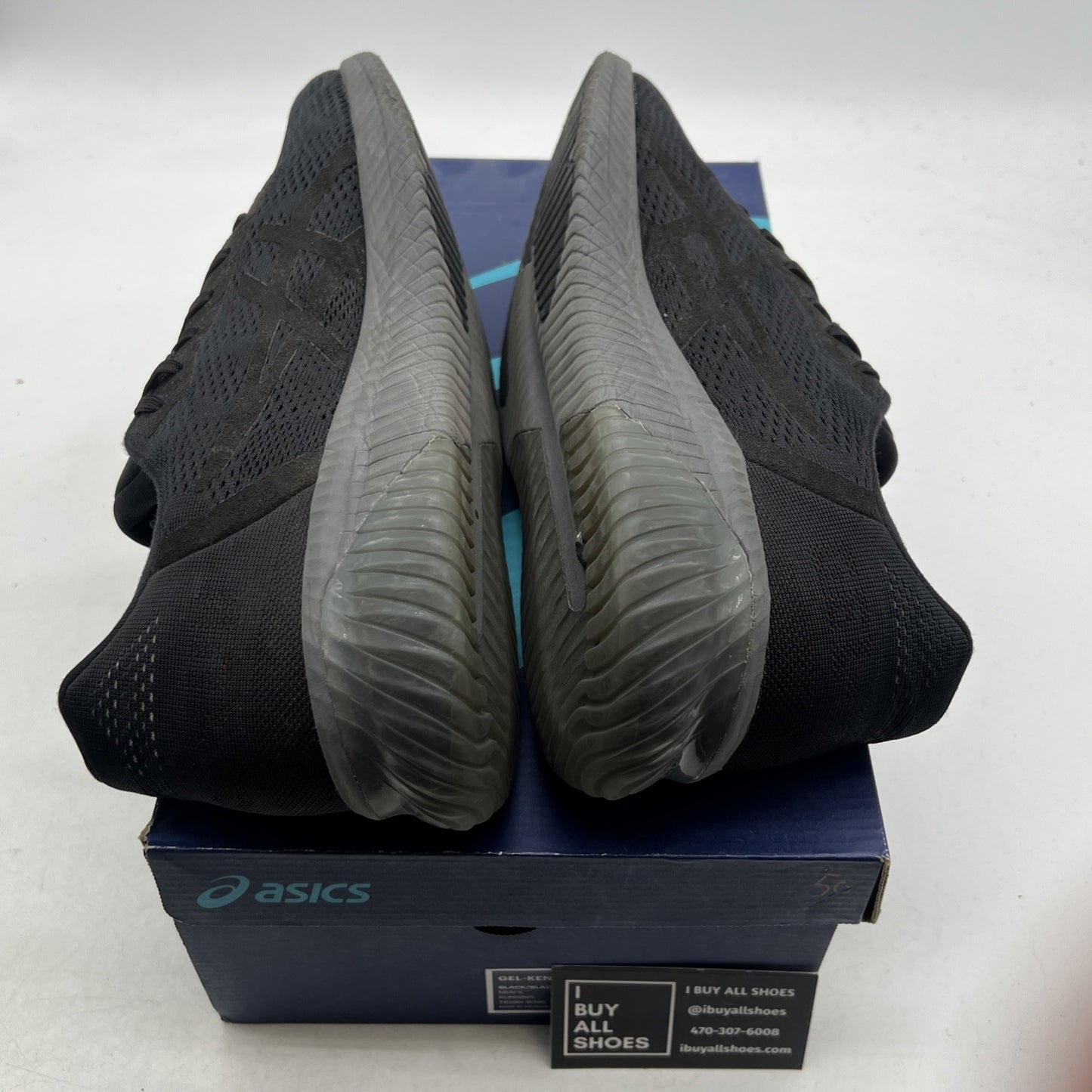 Size 11.5 - ASICS Gel-Quantum 90 Black Running Shoes Lightweight (T838N-9090)