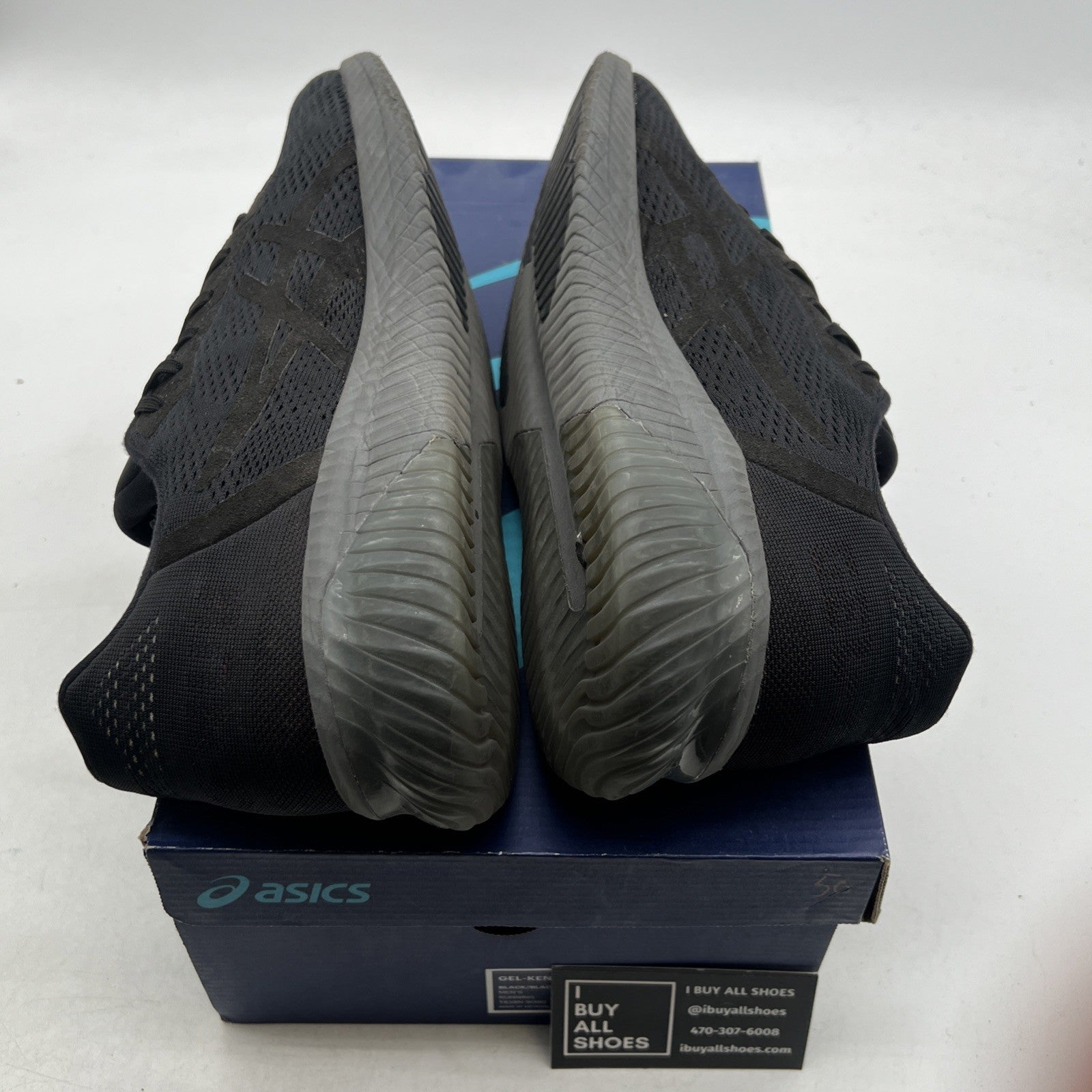 Size 11.5 - ASICS Gel-Quantum 90 Black Running Shoes Lightweight (T838N-9090)