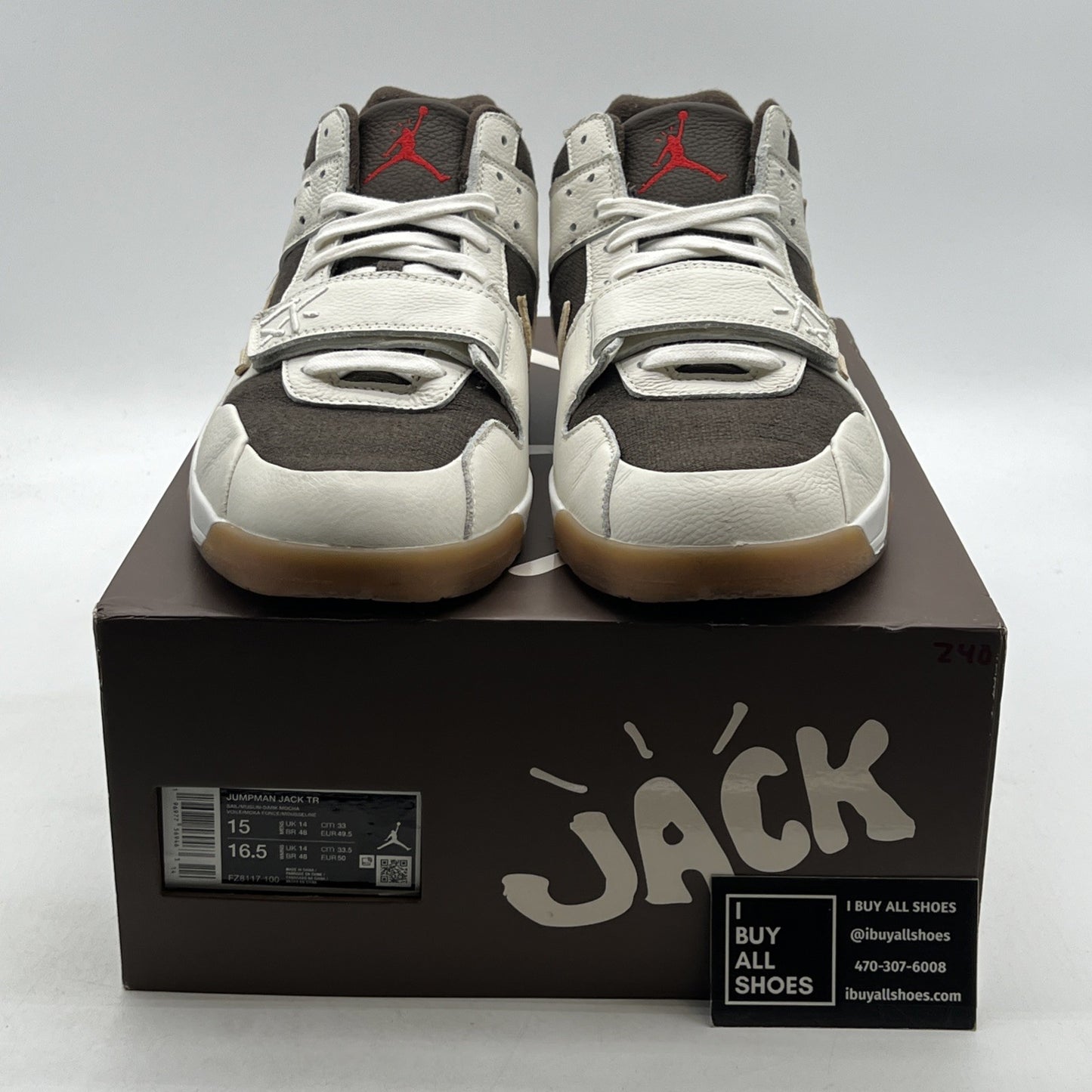 Size 15 - Travis Scott x Jordan Jumpman Jack TR Sail (FZ8117-100)