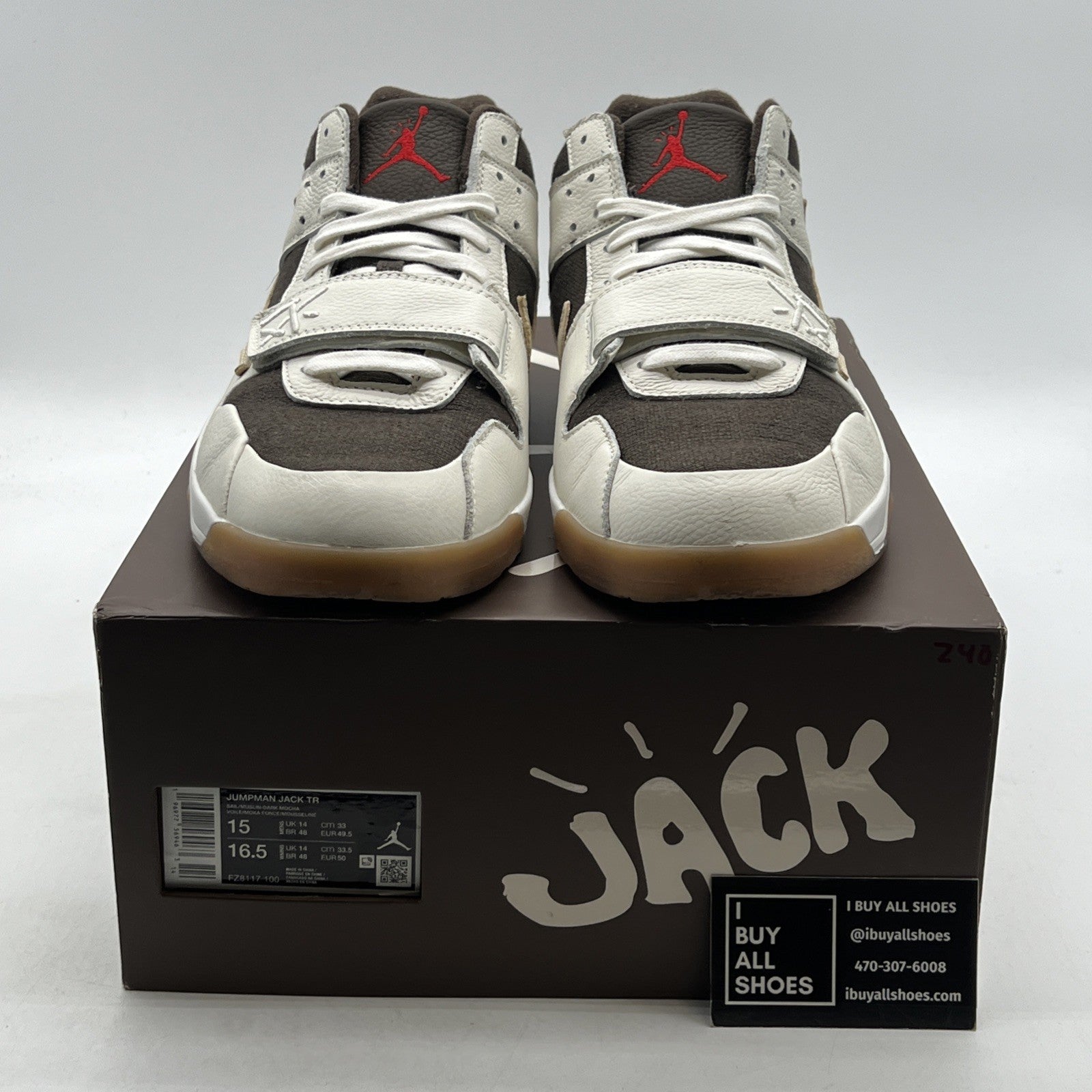 Size 15 - Travis Scott x Jordan Jumpman Jack TR Sail (FZ8117-100)