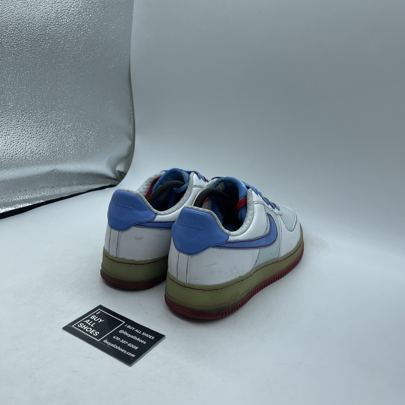 Size 11W - Nike Air Force 1 Premium '07 Glacier Blue (315186-141