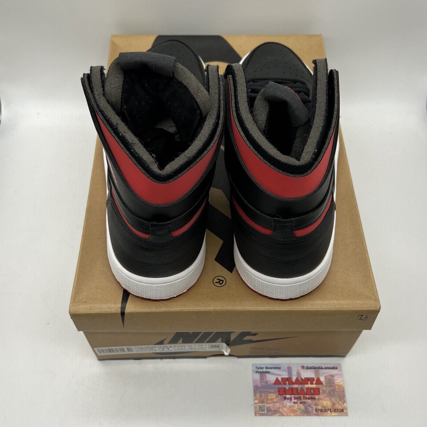 Size 11 - Air Jordan 1 Zoom Comfort Black University Red W White Red Black