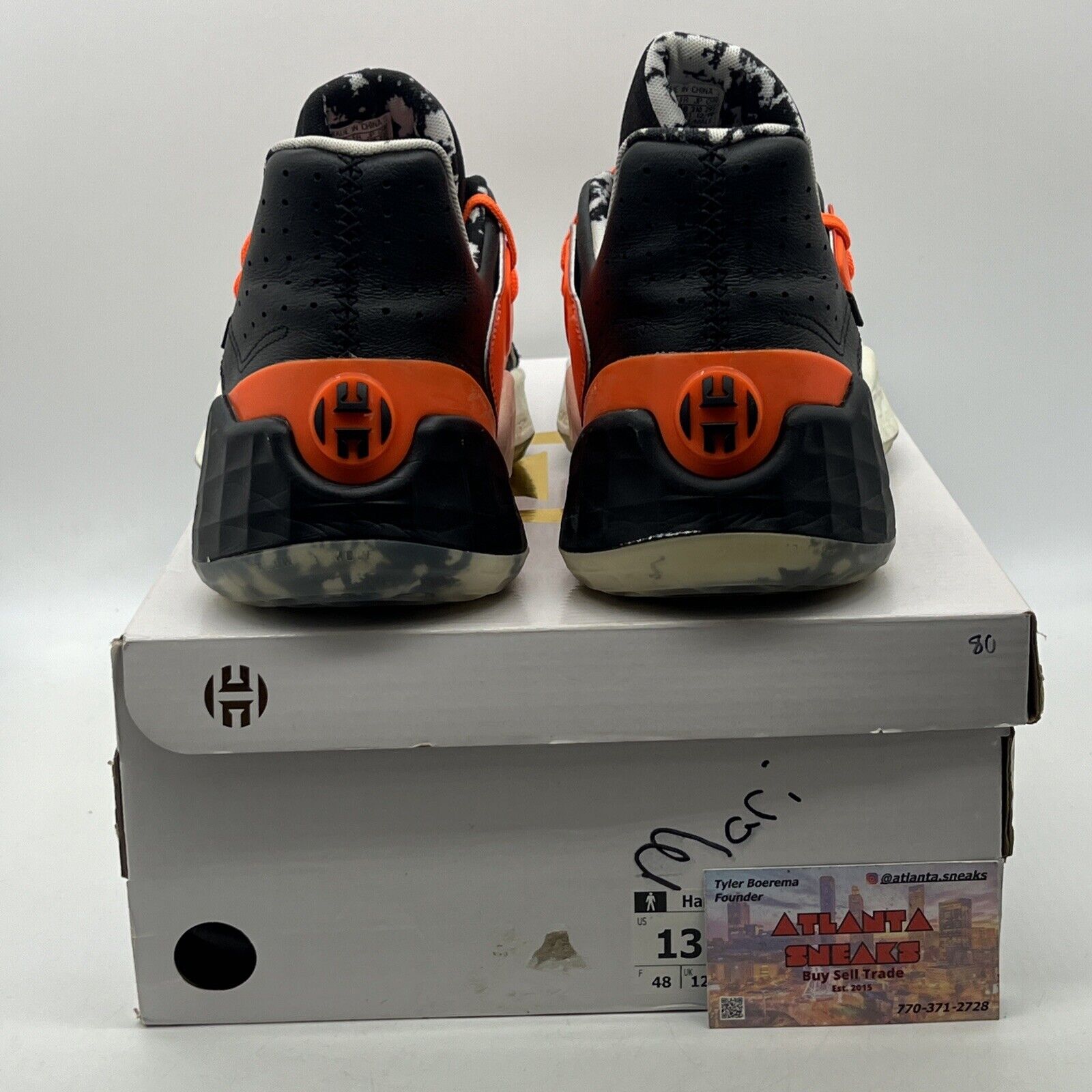 Size 13 - adidas Daniel Patrick x Harden Vol. 4 Solar Orange Orange (FV8053)