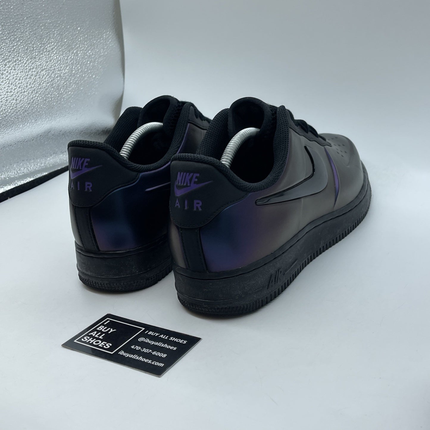 Size 11 - Nike Air Force 1 Foamposite Pro Court Purple Leather (AJ3664-500)