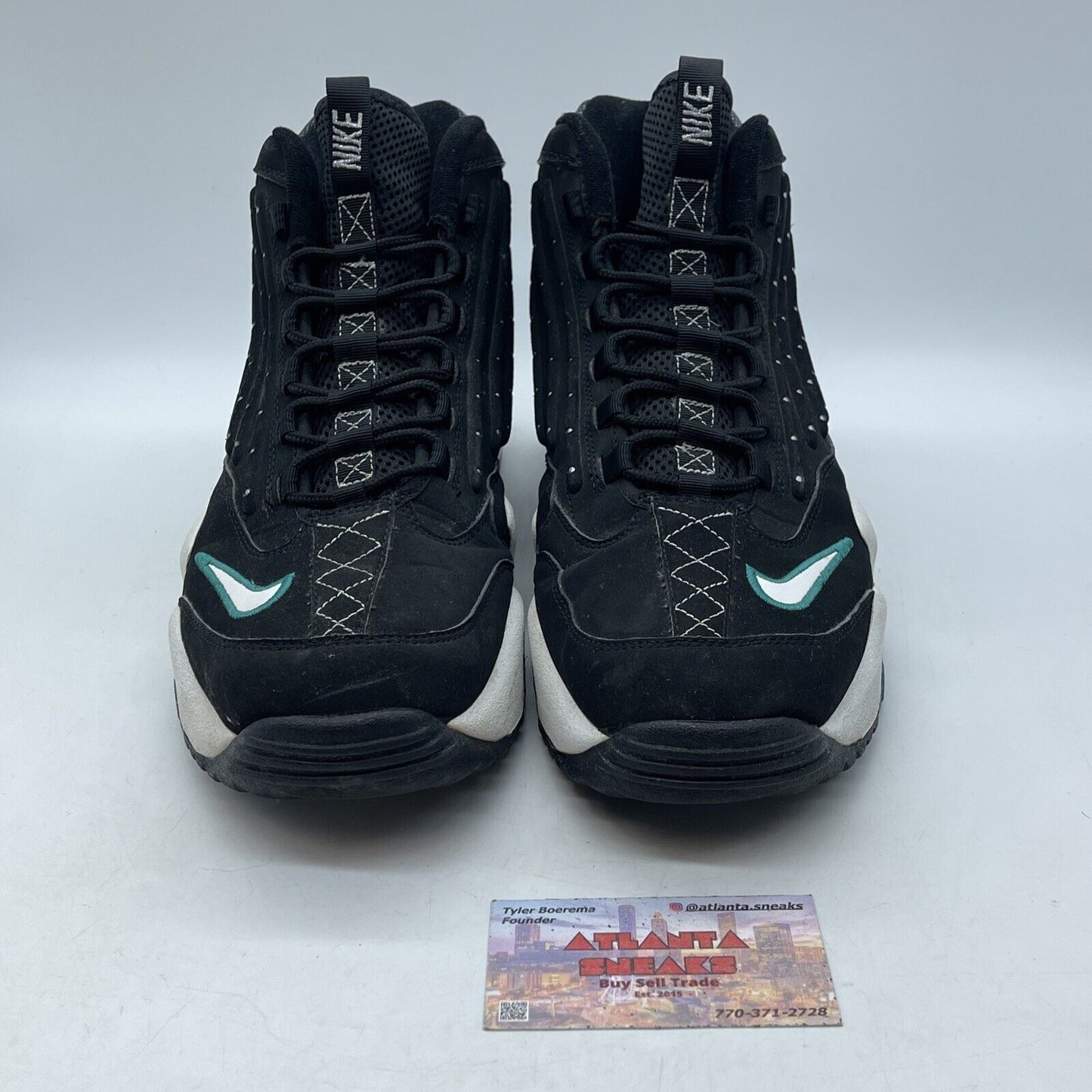 Size 13 - Nike Air Griffey Max 2 Fresh Water Silver Blue Black Suede (442171-001